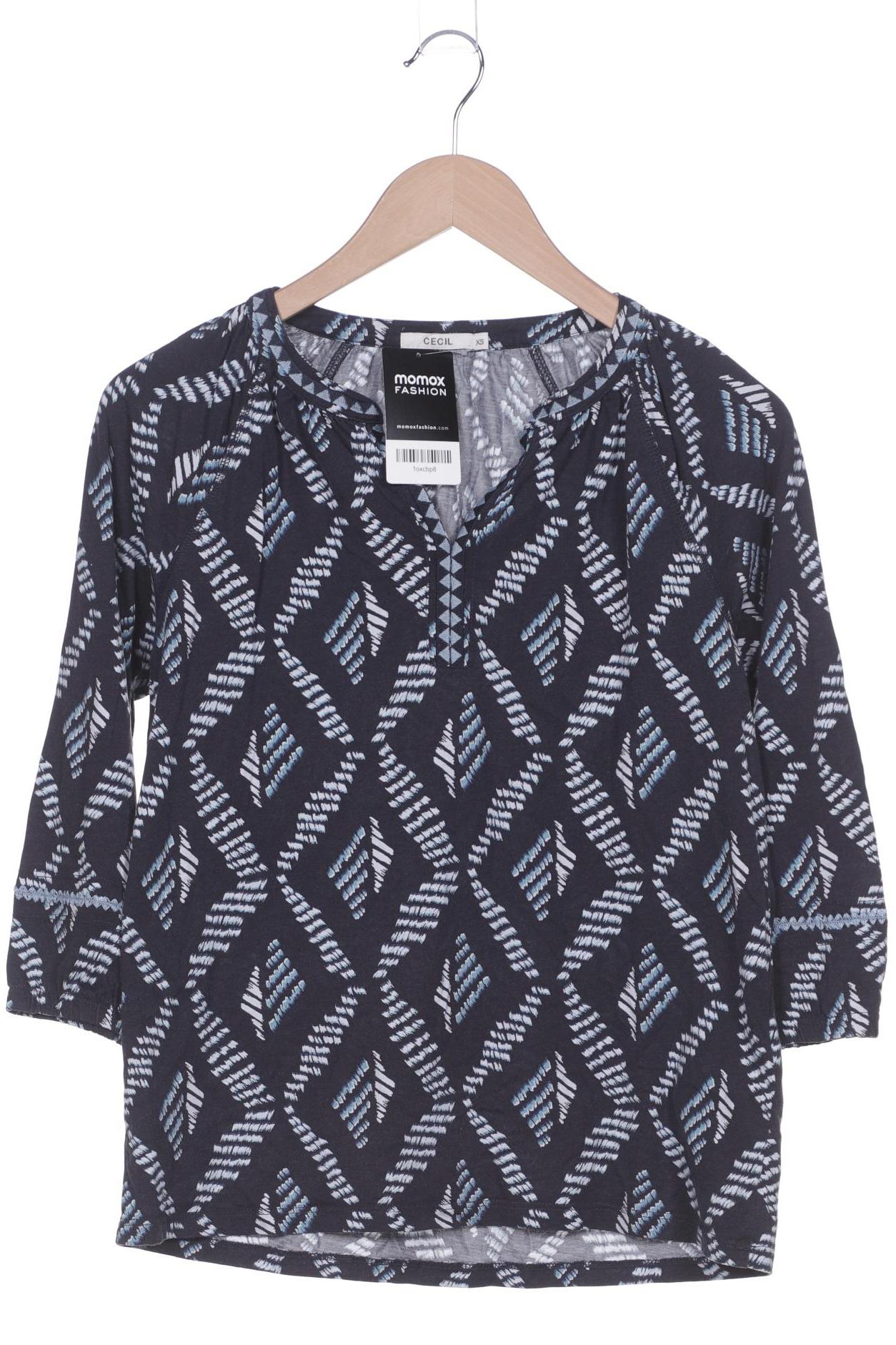 

Cecil Damen Langarmshirt, marineblau, Gr. 34
