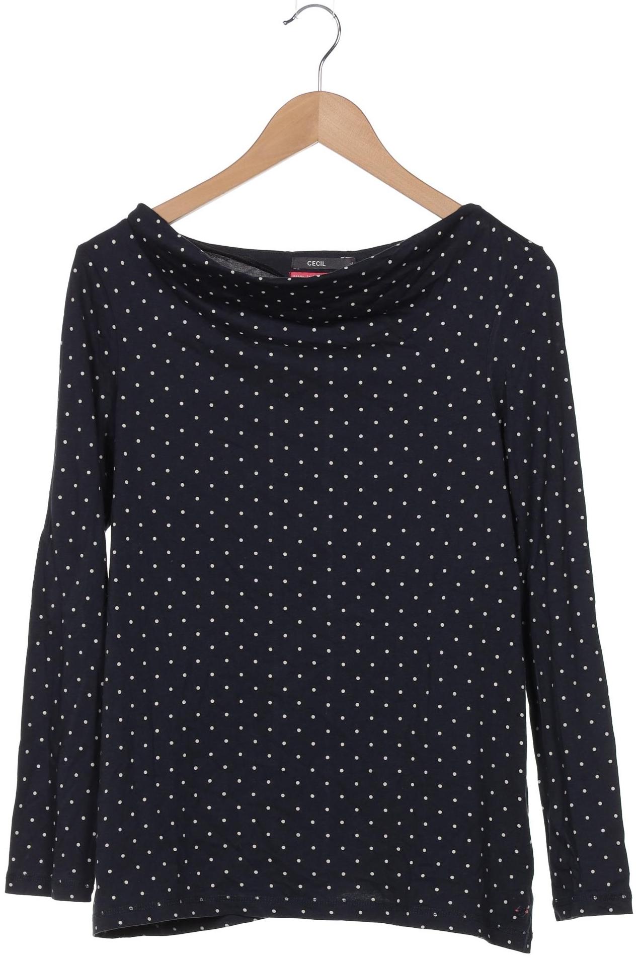 

Cecil Damen Langarmshirt, marineblau, Gr. 42