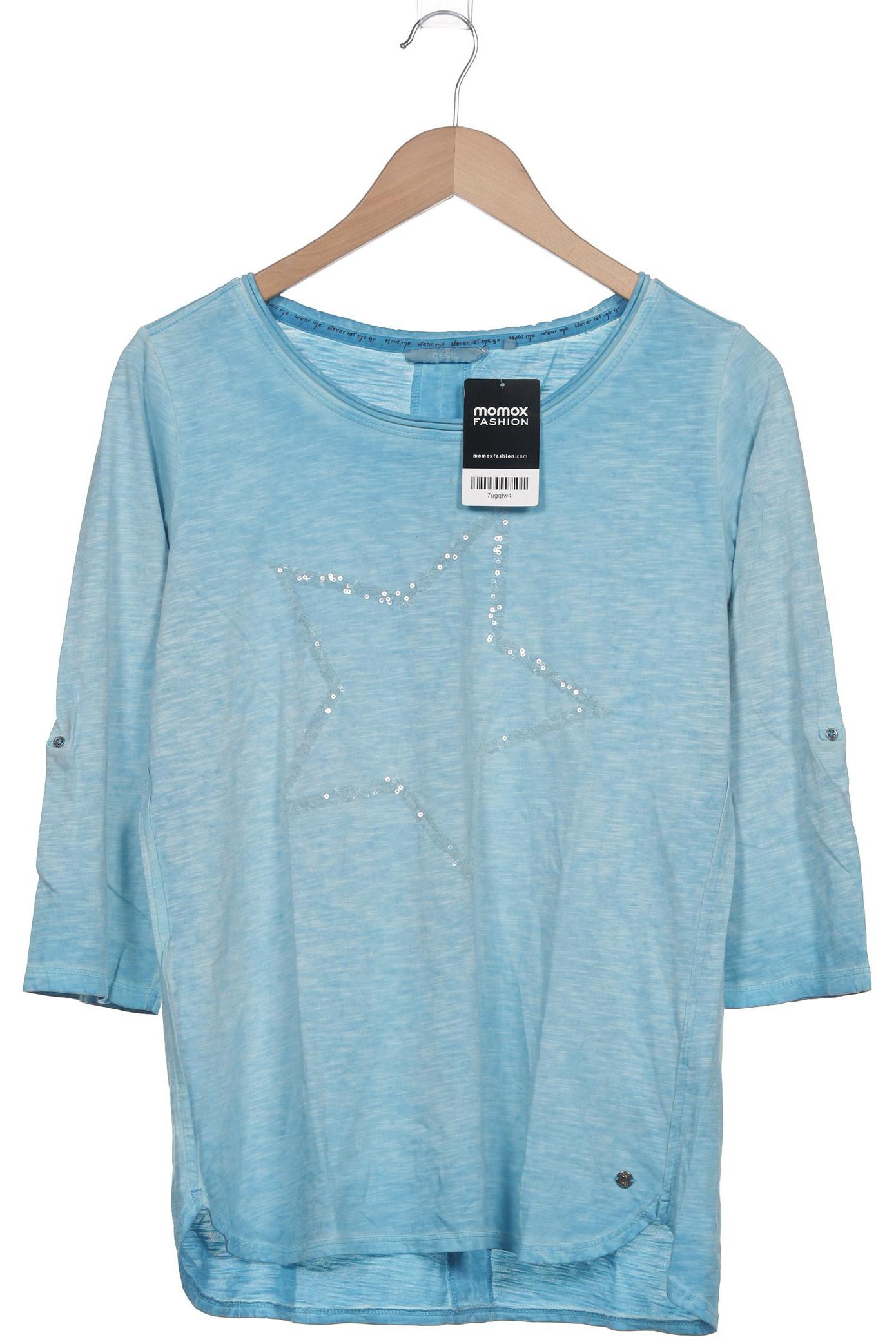 

Cecil Damen Langarmshirt, hellblau, Gr. 36