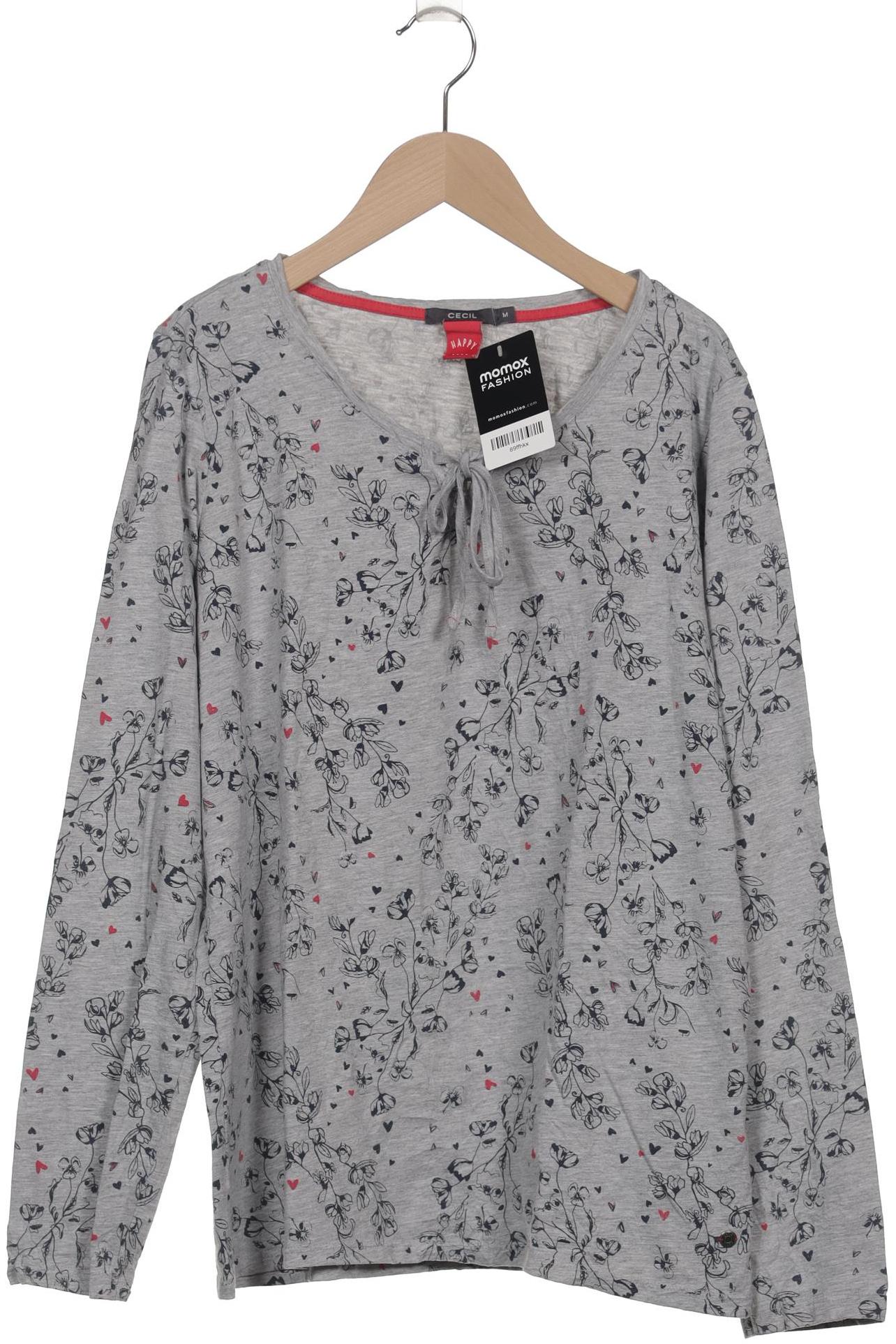 

Cecil Damen Langarmshirt, grau, Gr. 38