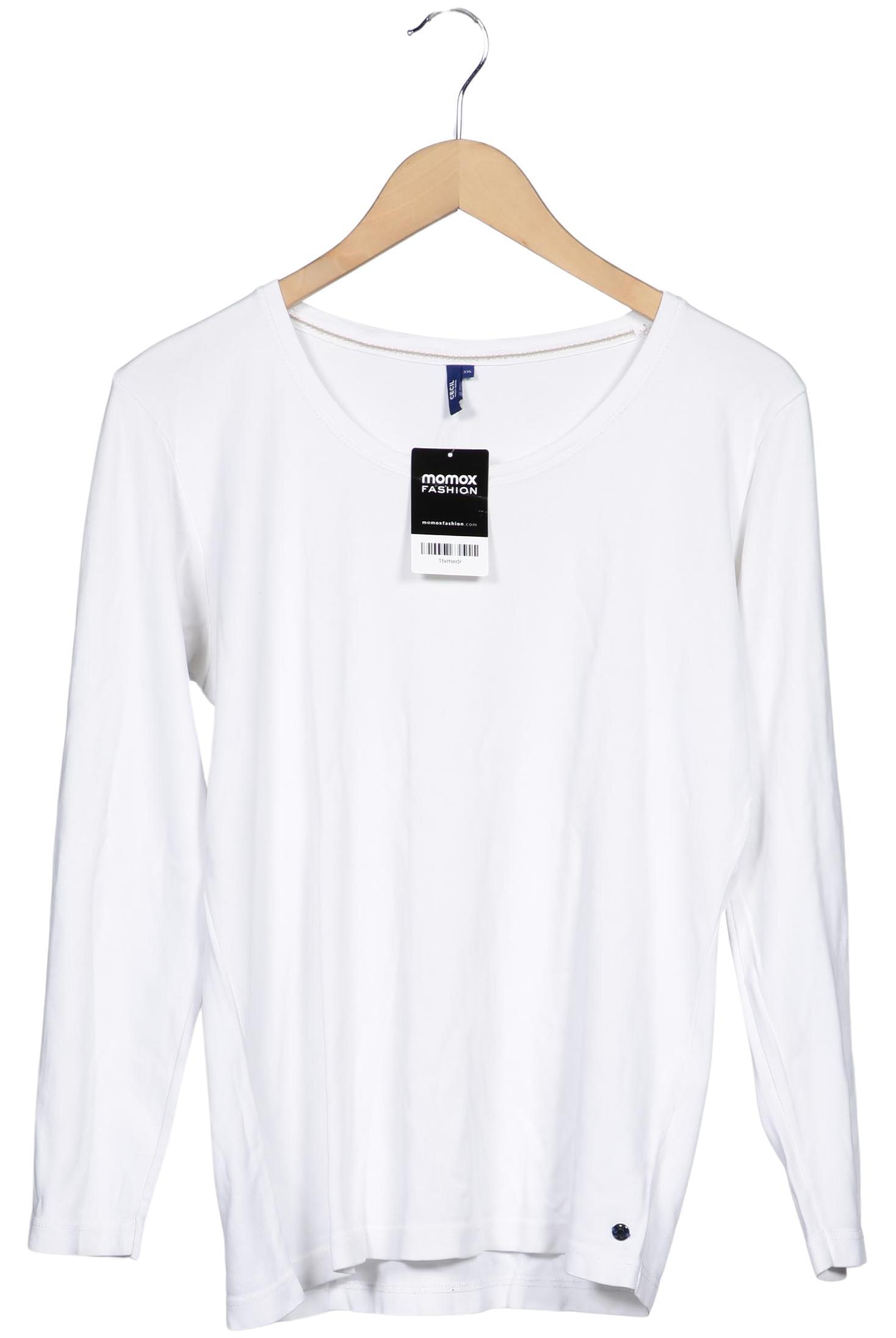 

Cecil Damen Langarmshirt, weiß, Gr. 46