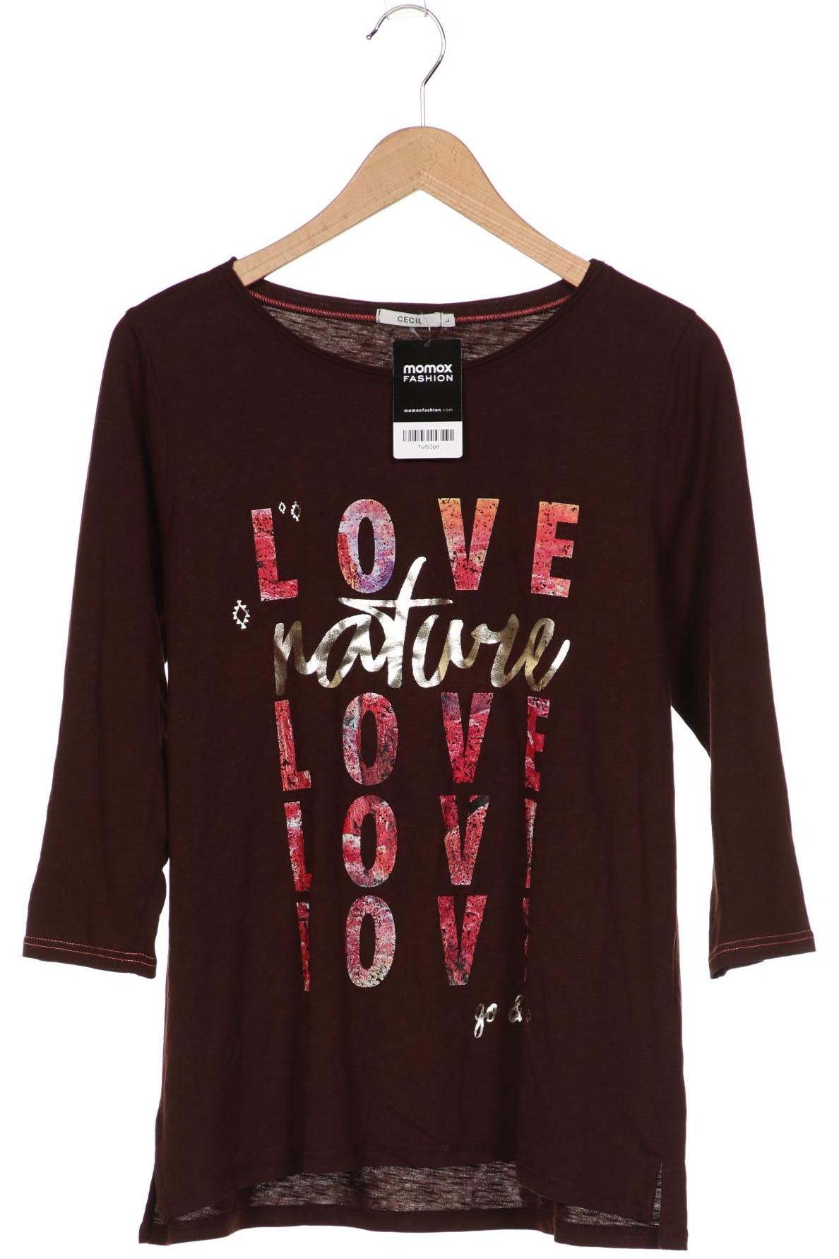 

Cecil Damen Langarmshirt, braun, Gr. 42