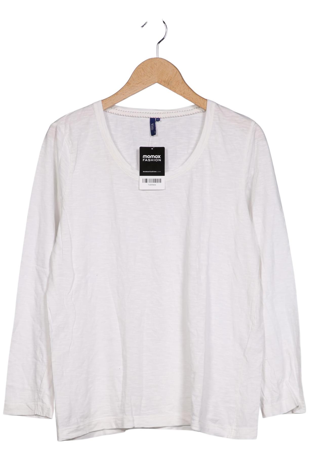 

Cecil Damen Langarmshirt, weiß, Gr. 44