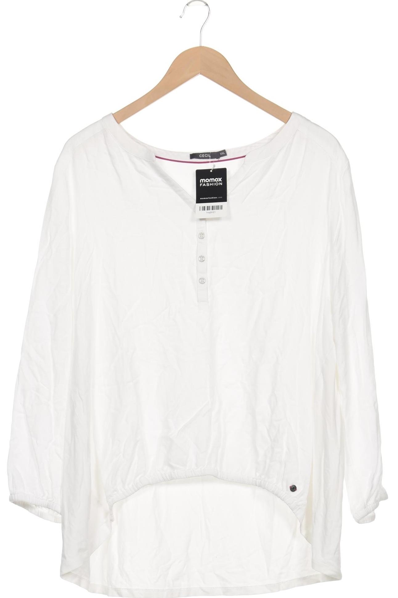 

Cecil Damen Langarmshirt, weiß, Gr. 46