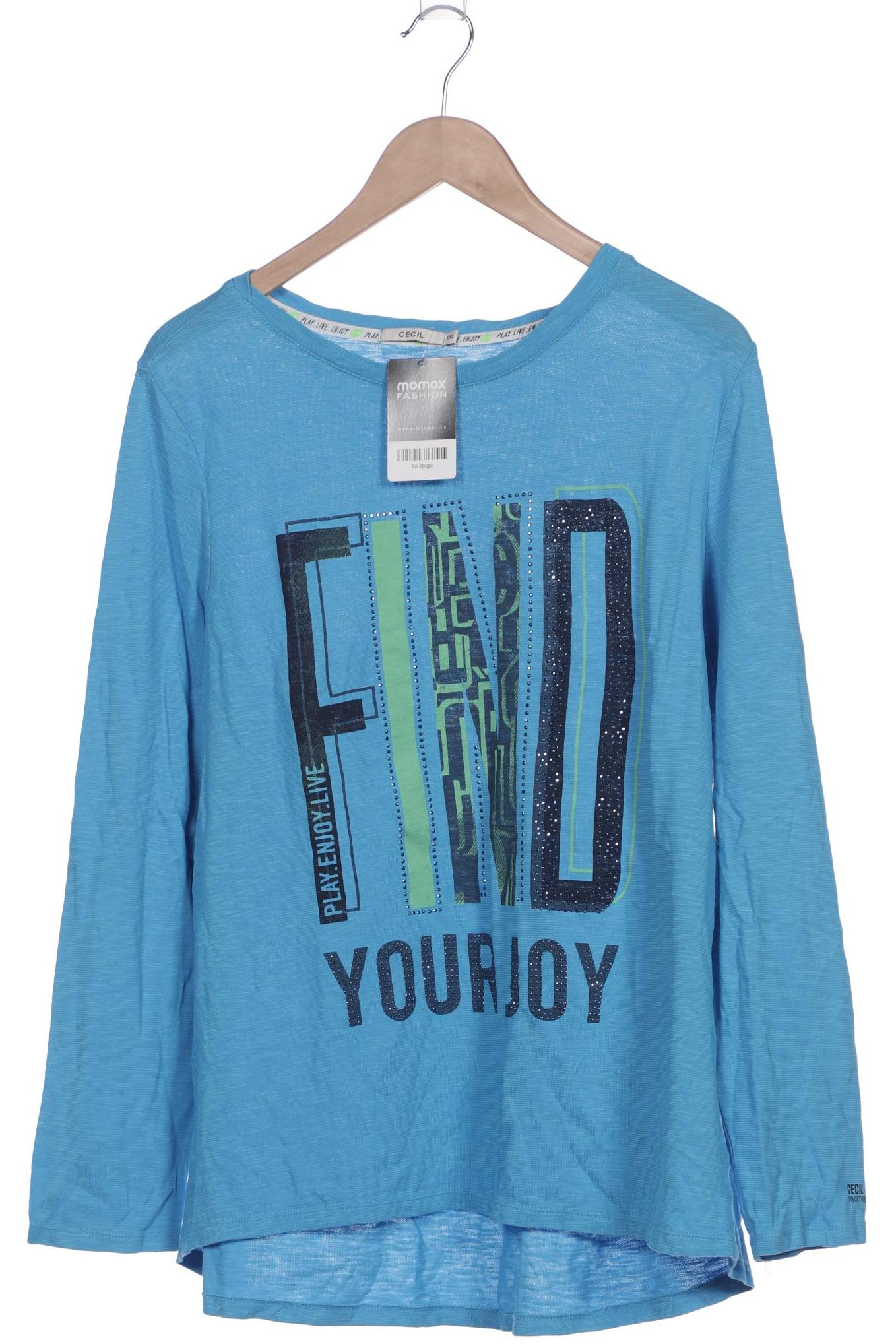 

Cecil Damen Langarmshirt, blau, Gr. 46