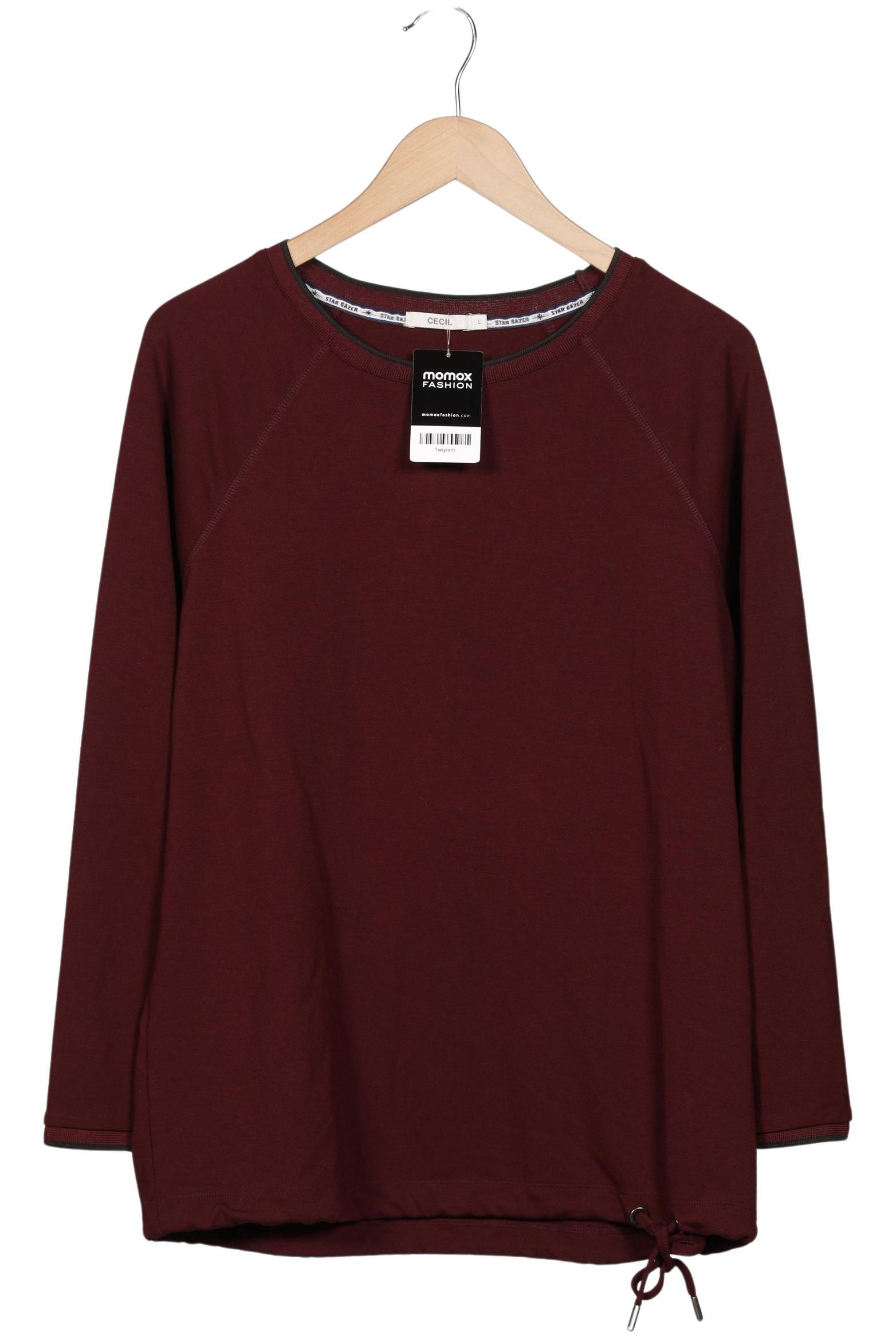 

Cecil Damen Langarmshirt, bordeaux, Gr. 42