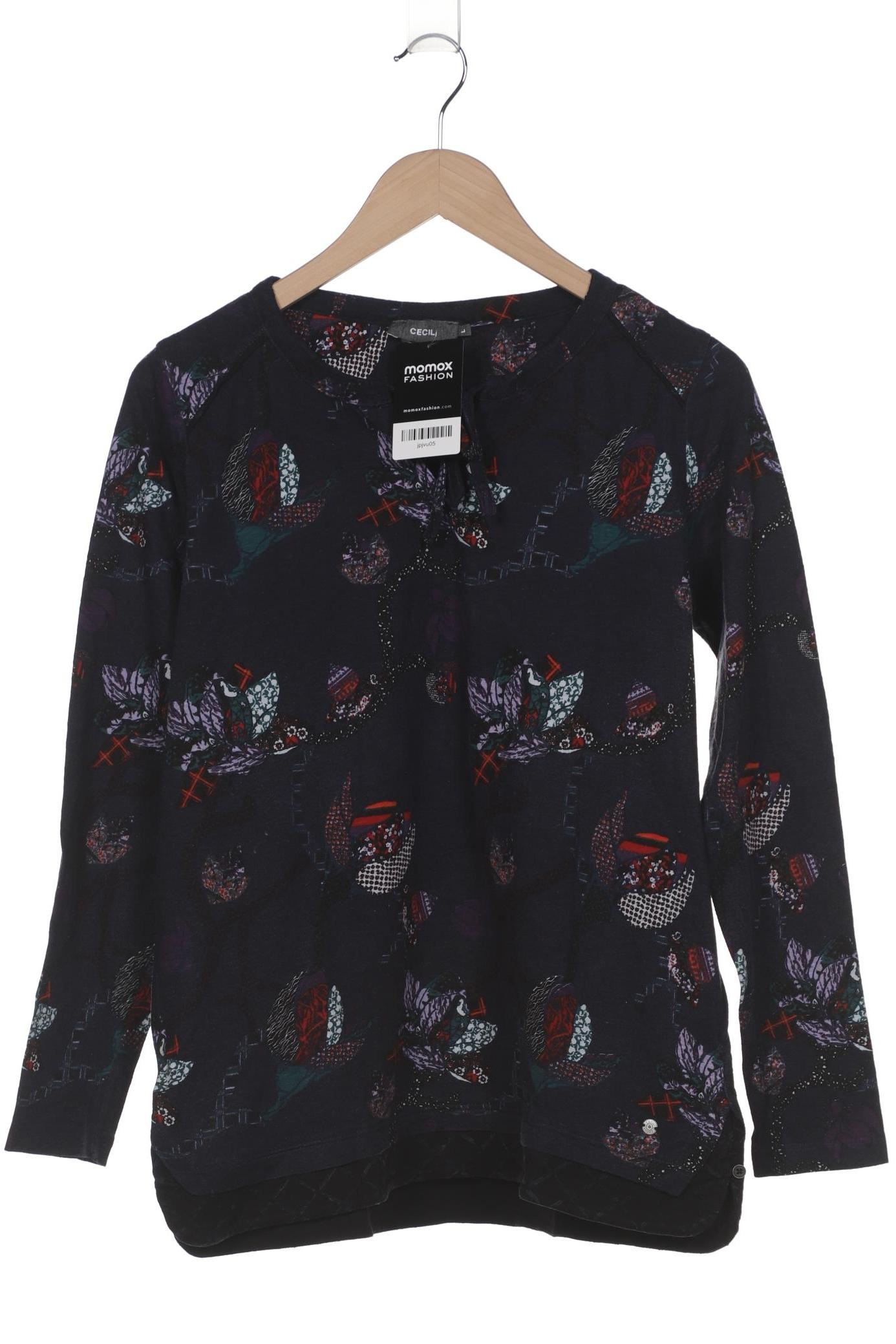 

Cecil Damen Langarmshirt, marineblau, Gr. 42