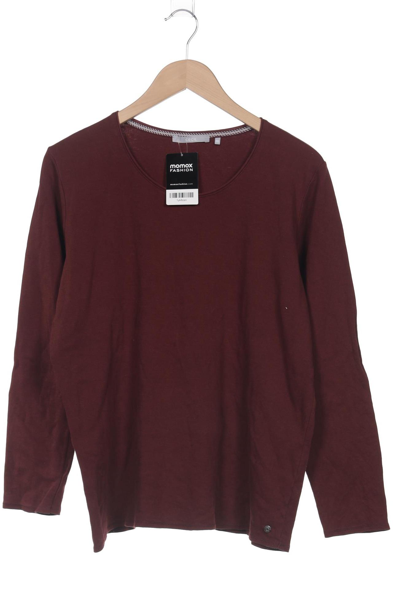 

Cecil Damen Langarmshirt, bordeaux, Gr. 46