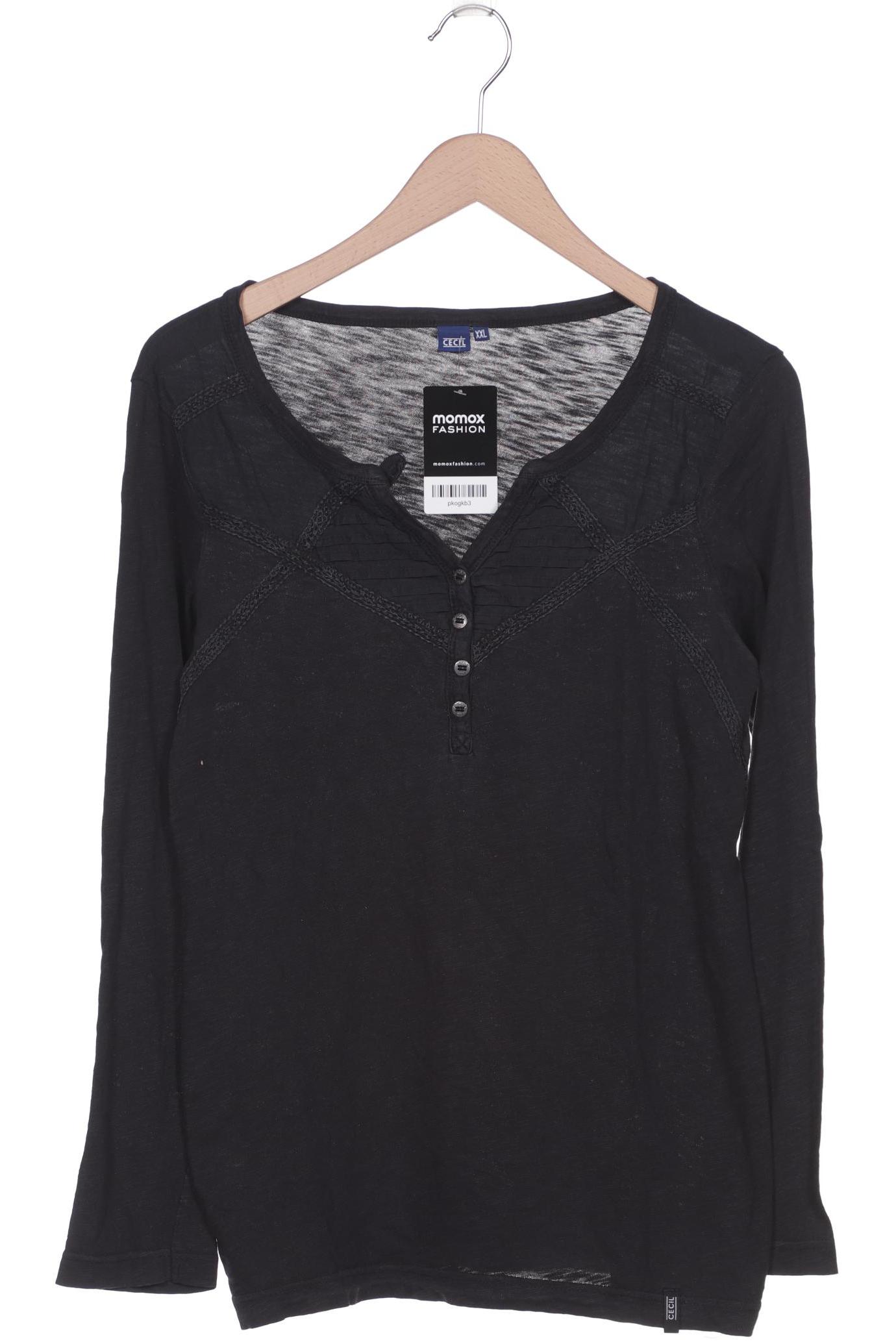 

CECIL Damen Langarmshirt, schwarz