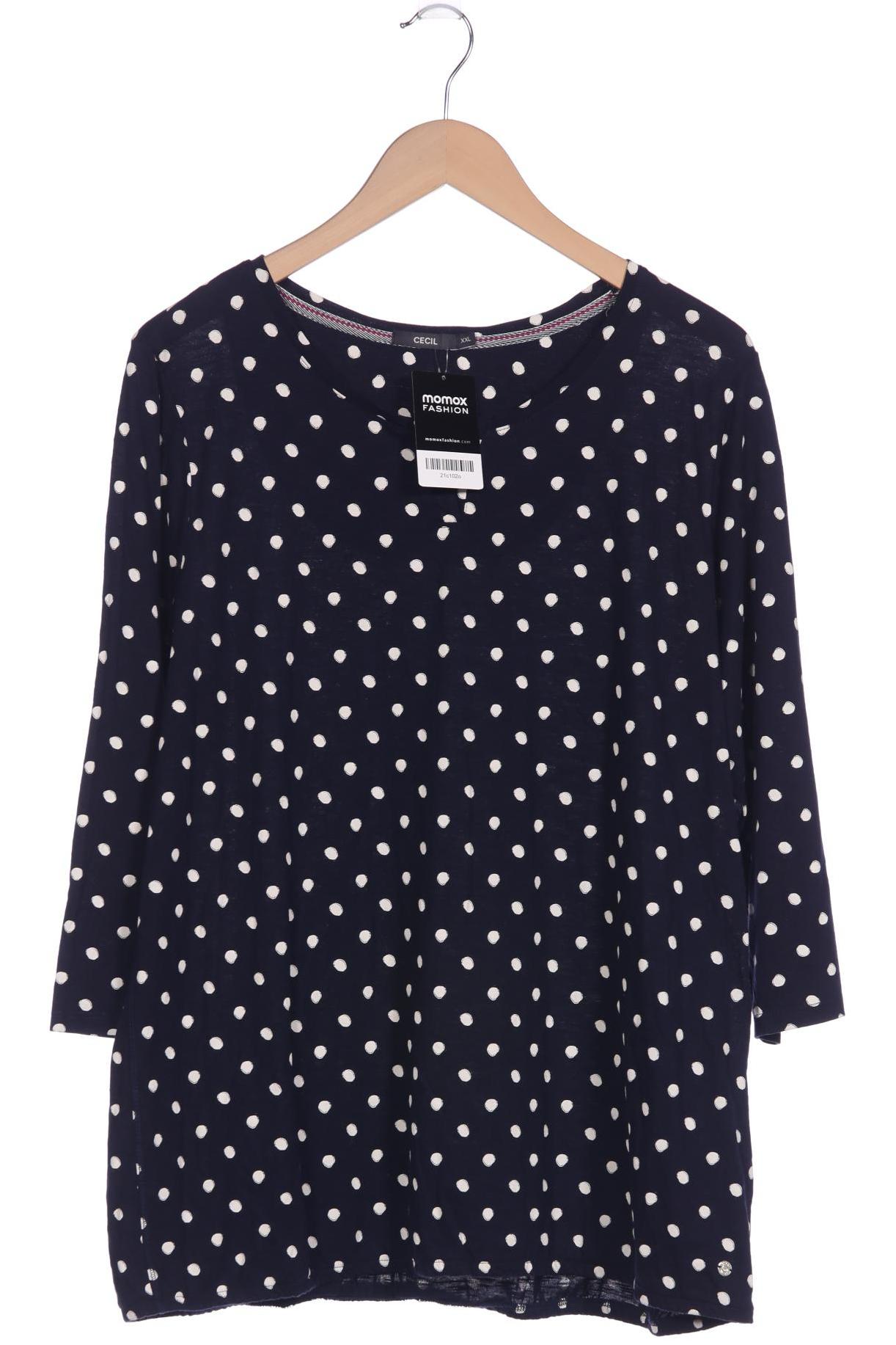 

Cecil Damen Langarmshirt, marineblau, Gr. 46