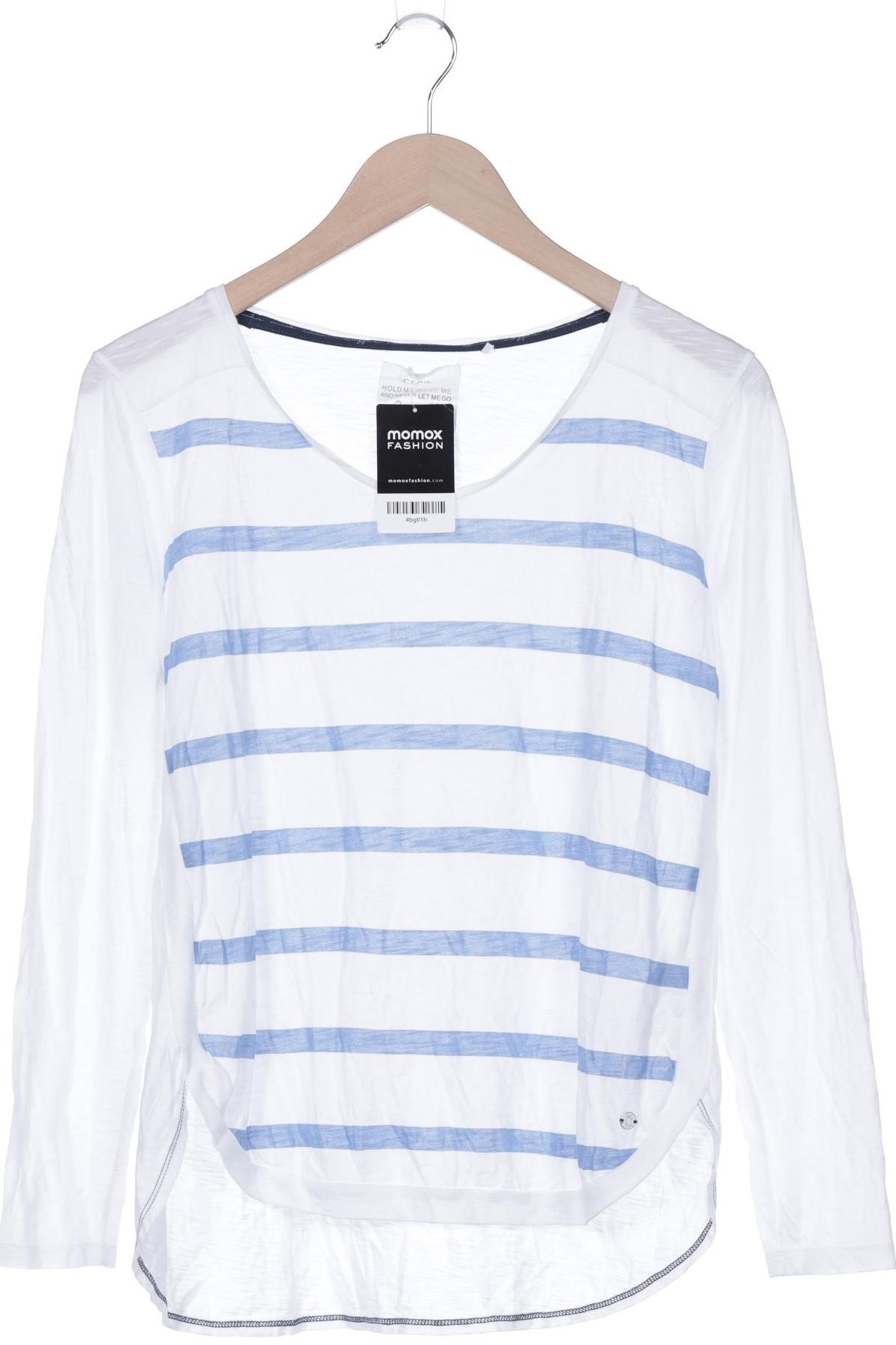 

Cecil Damen Langarmshirt, weiß, Gr. 36