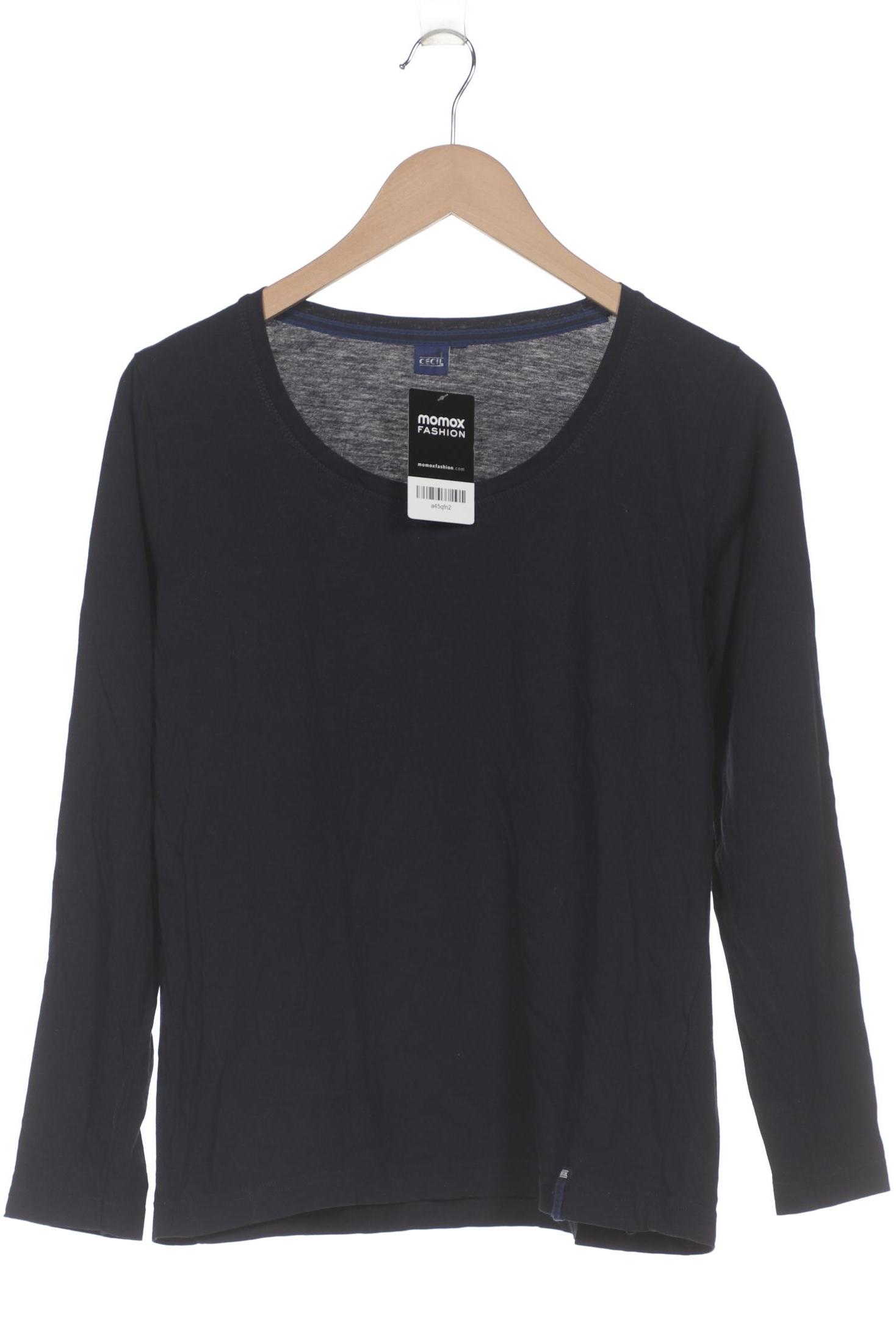 

Cecil Damen Langarmshirt, marineblau, Gr. 38