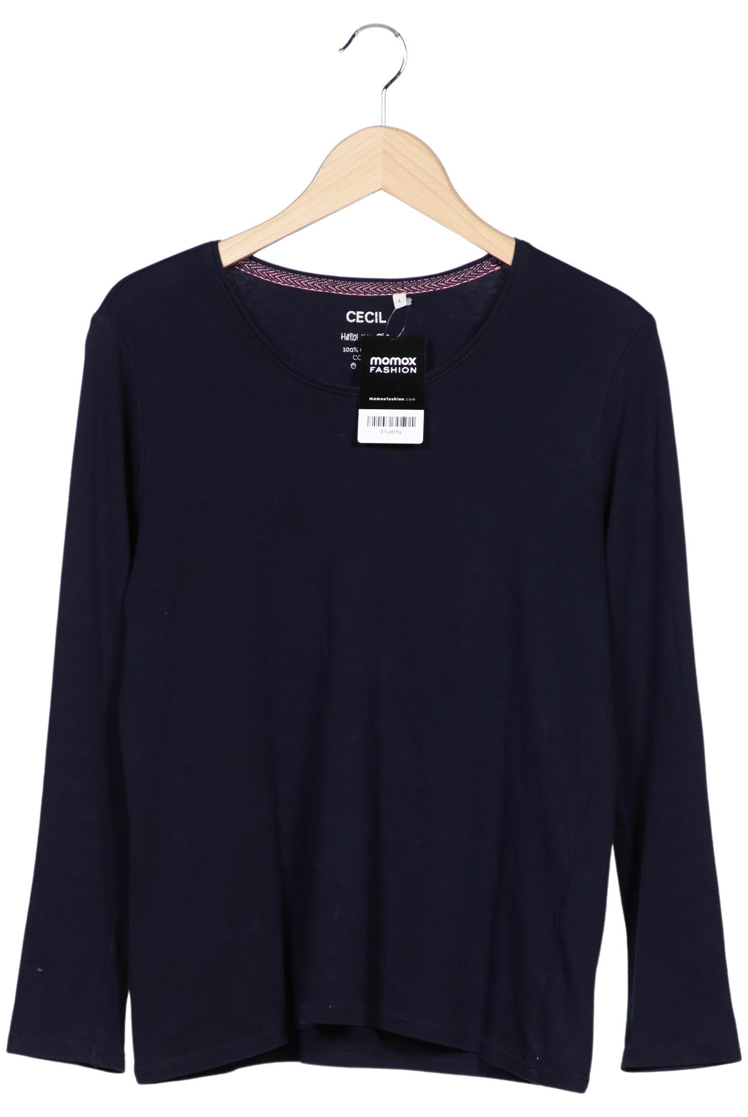 

Cecil Damen Langarmshirt, marineblau, Gr. 42