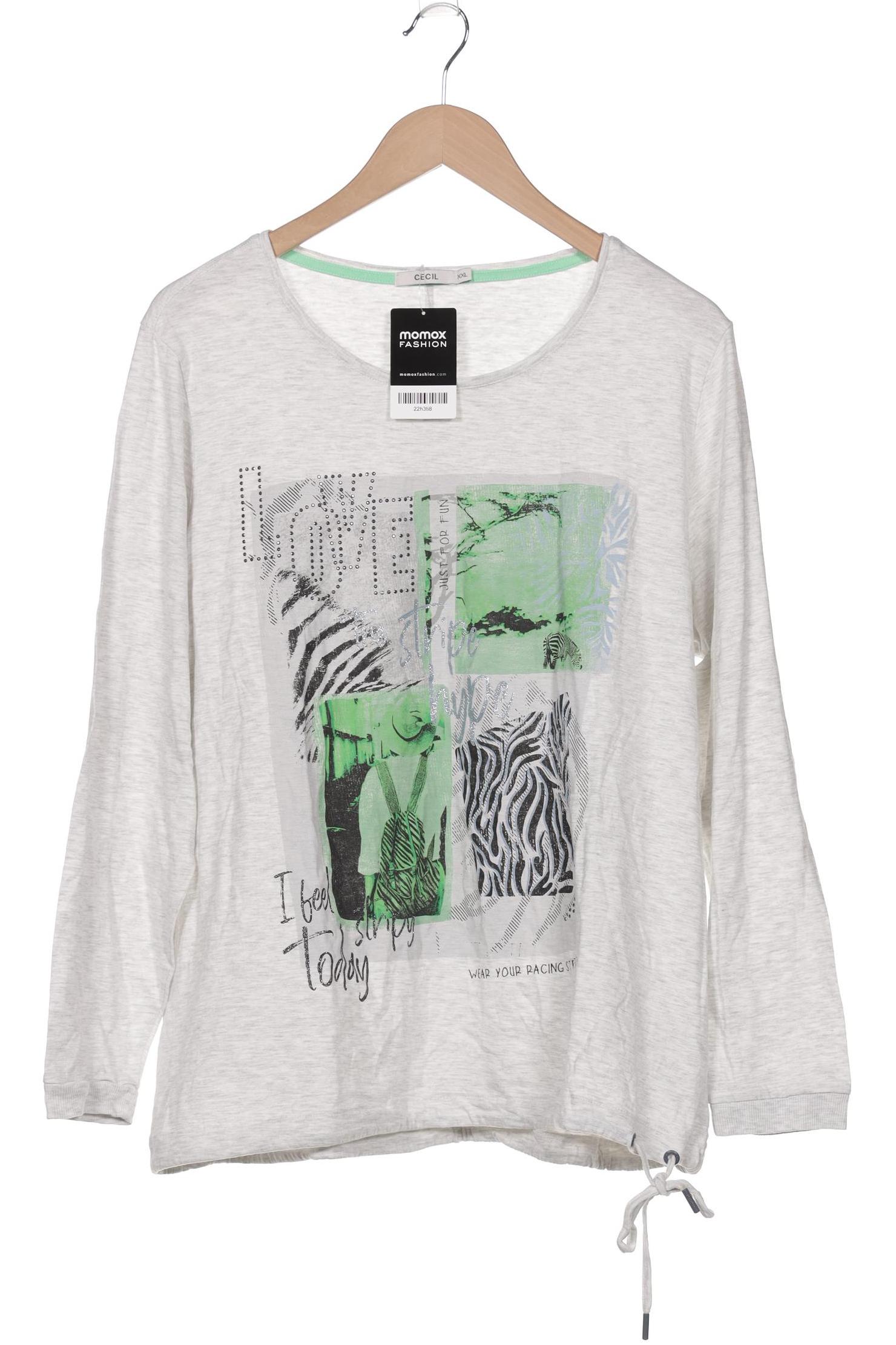 

Cecil Damen Langarmshirt, grau, Gr. 46
