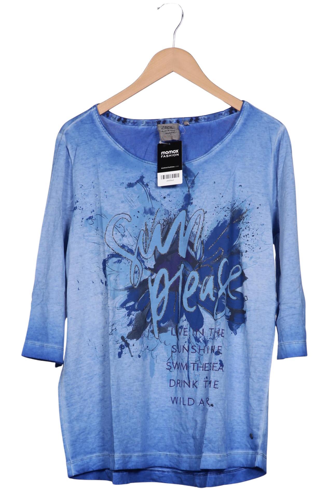 

Cecil Damen Langarmshirt, hellblau, Gr. 44