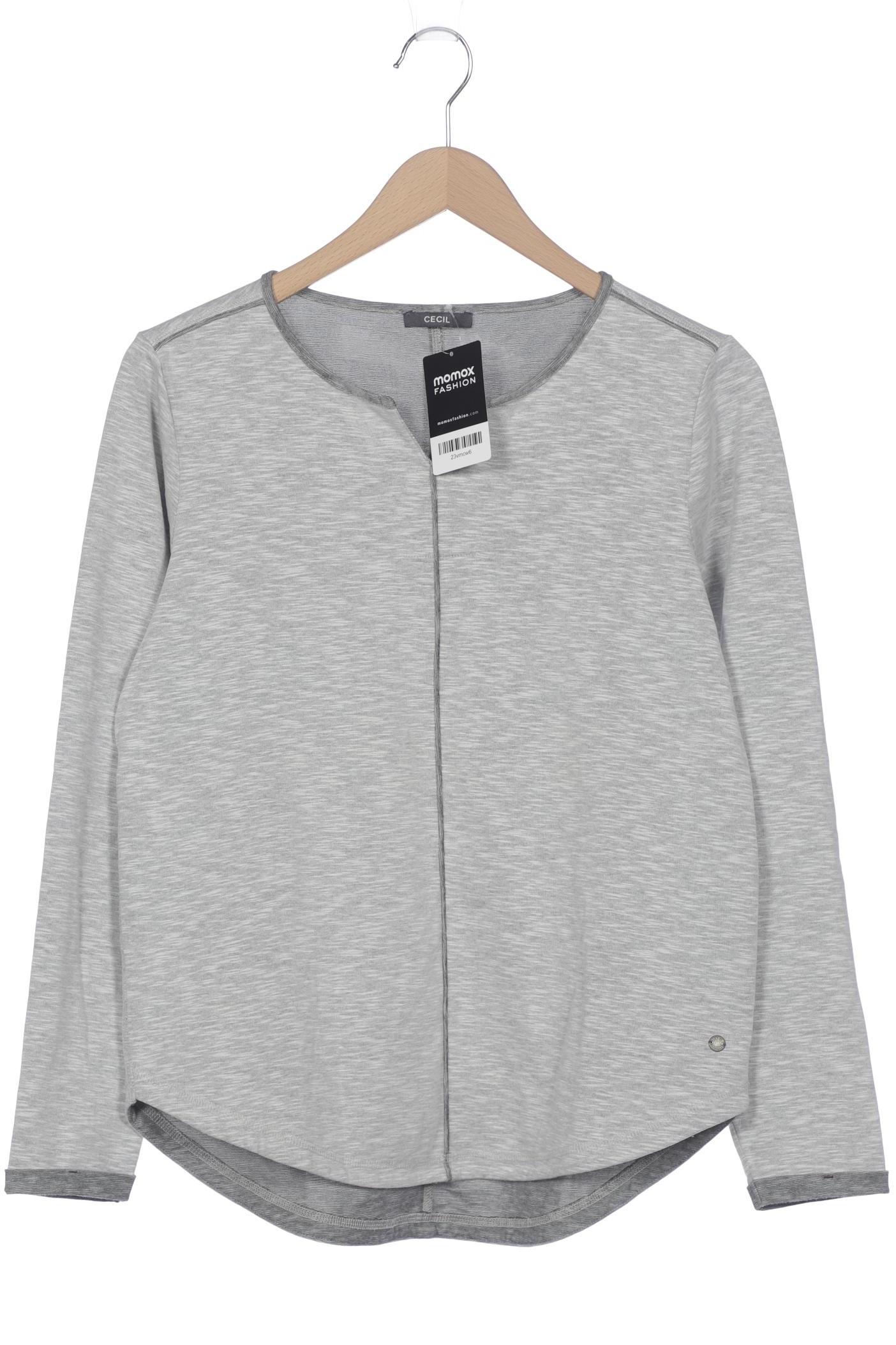 

Cecil Damen Langarmshirt, grau, Gr. 38