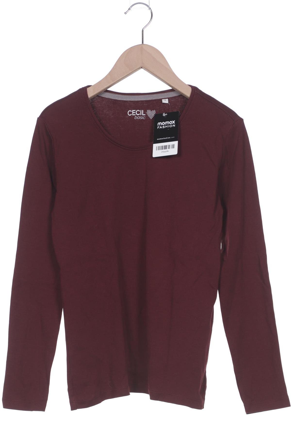 

Cecil Damen Langarmshirt, bordeaux, Gr. 36