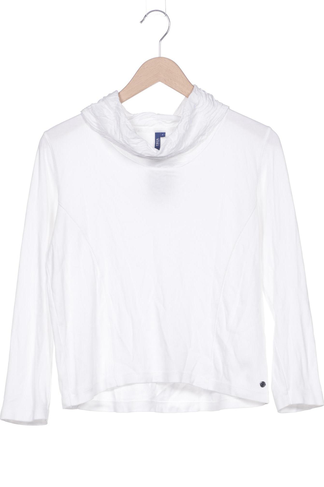 

Cecil Damen Langarmshirt, weiß, Gr. 36