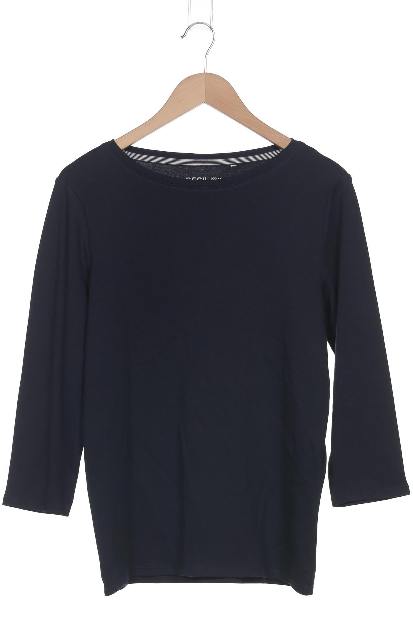 

Cecil Damen Langarmshirt, marineblau, Gr. 38