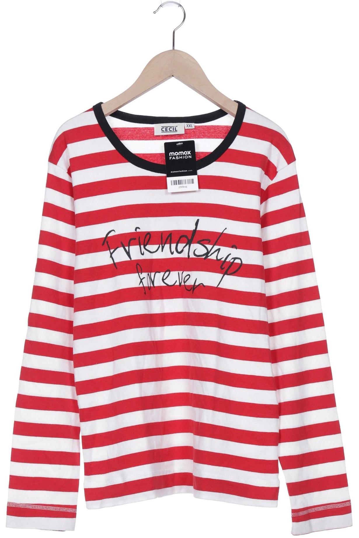 

Cecil Damen Langarmshirt, rot, Gr. 46