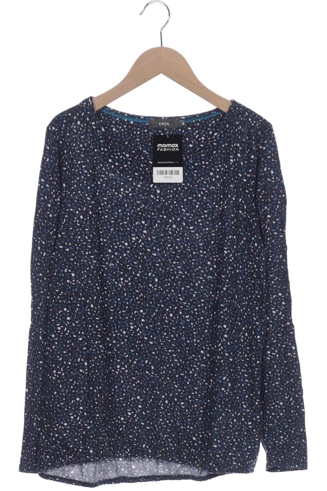 

Cecil Damen Langarmshirt, marineblau, Gr. 38