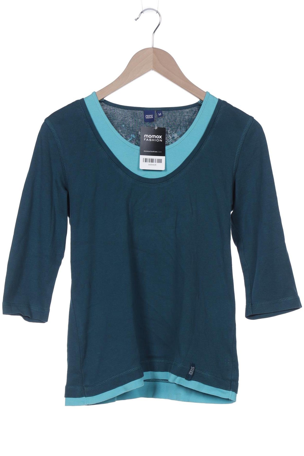 

Cecil Damen Langarmshirt, türkis, Gr. 38