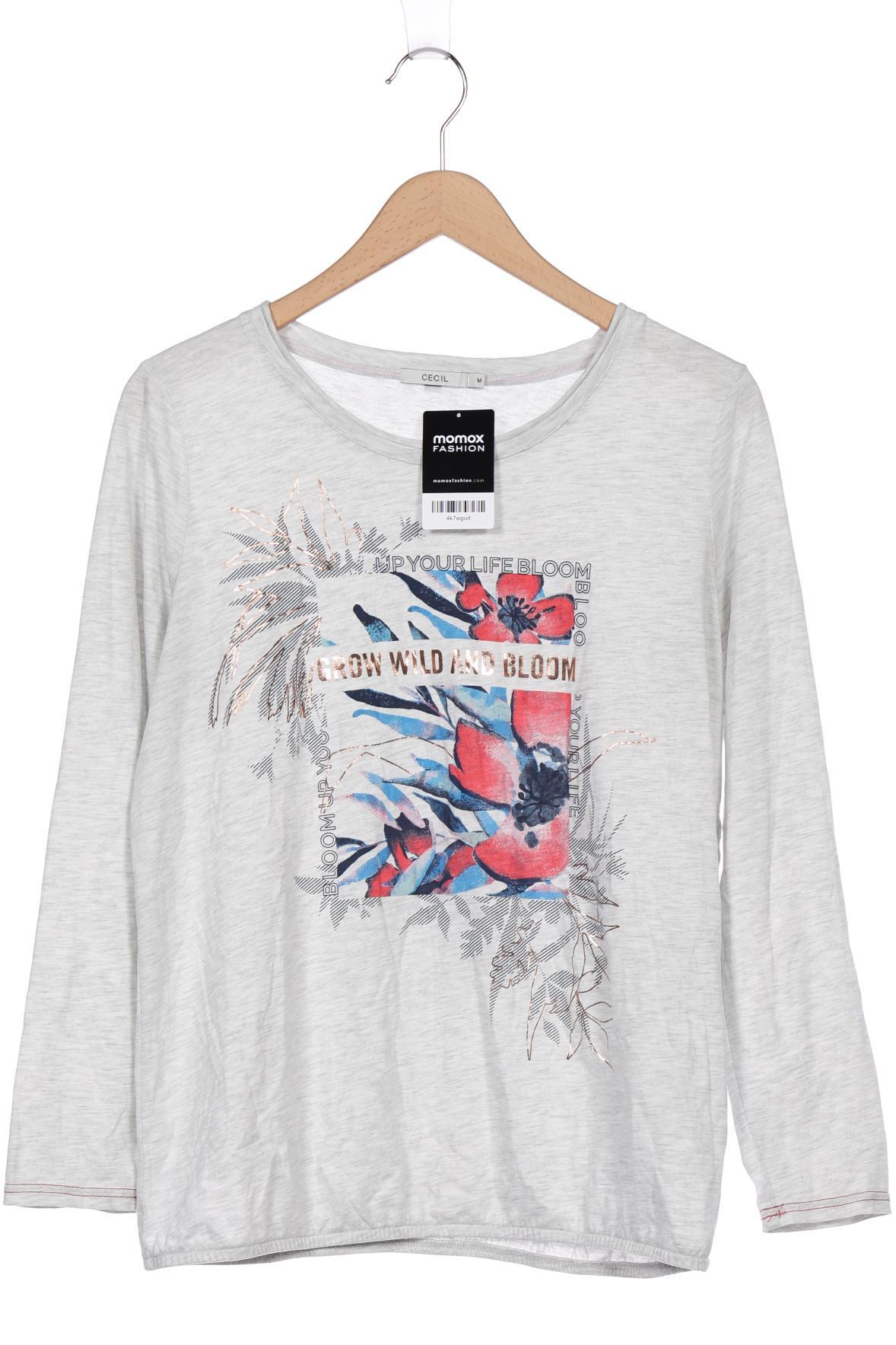 

Cecil Damen Langarmshirt, grau, Gr. 38