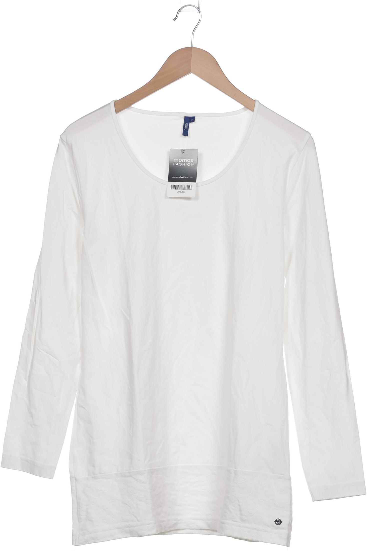 

Cecil Damen Langarmshirt, weiß, Gr. 44