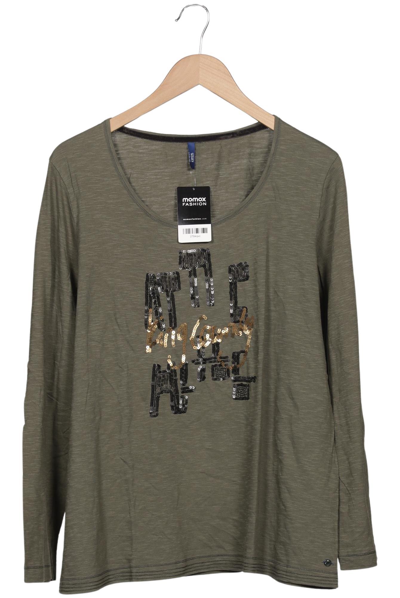 

Cecil Damen Langarmshirt, grün, Gr. 44