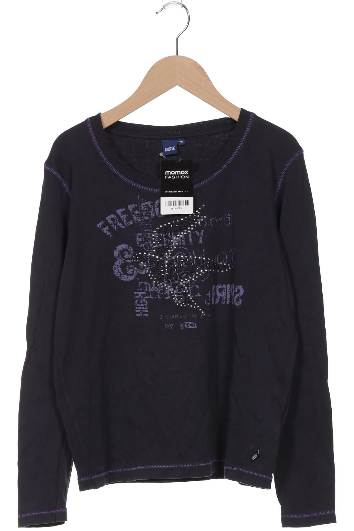 

Cecil Damen Langarmshirt, marineblau, Gr. 38