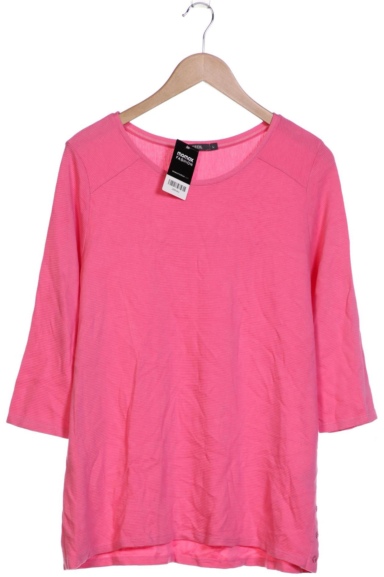 

Cecil Damen Langarmshirt, pink, Gr. 42