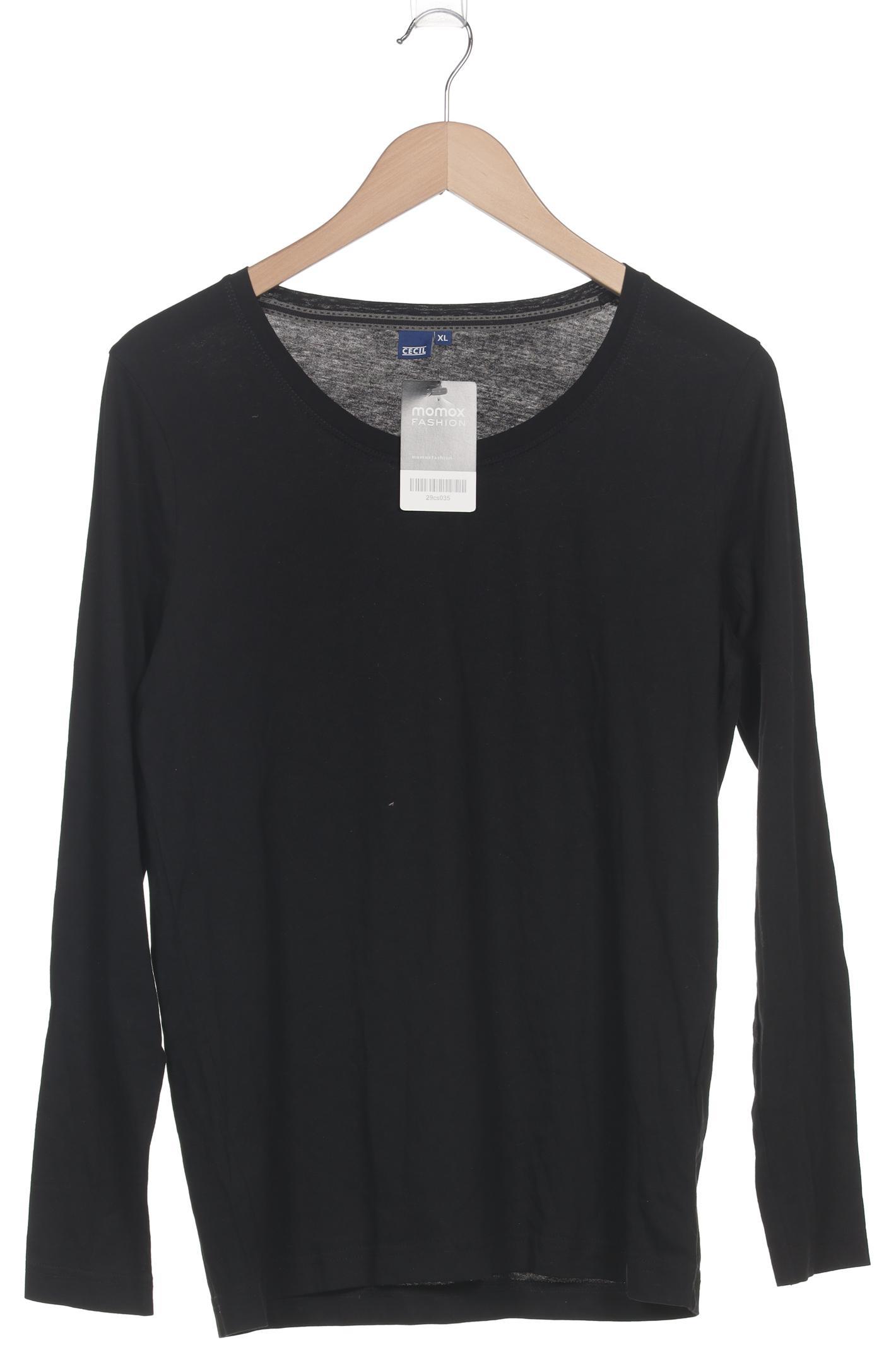 

Cecil Damen Langarmshirt, schwarz, Gr. 44
