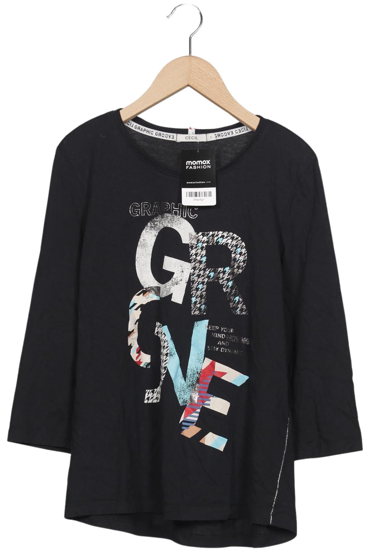 

Cecil Damen Langarmshirt, marineblau, Gr. 36