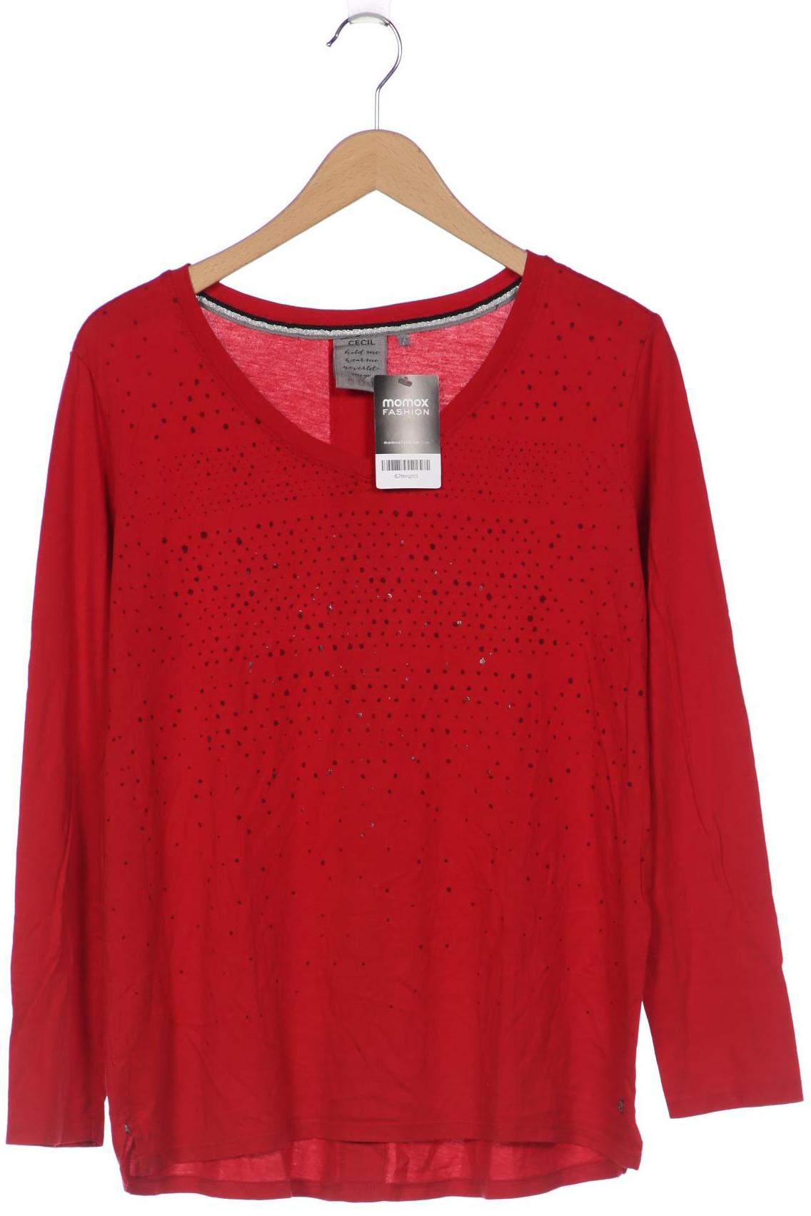 

Cecil Damen Langarmshirt, rot, Gr. 44