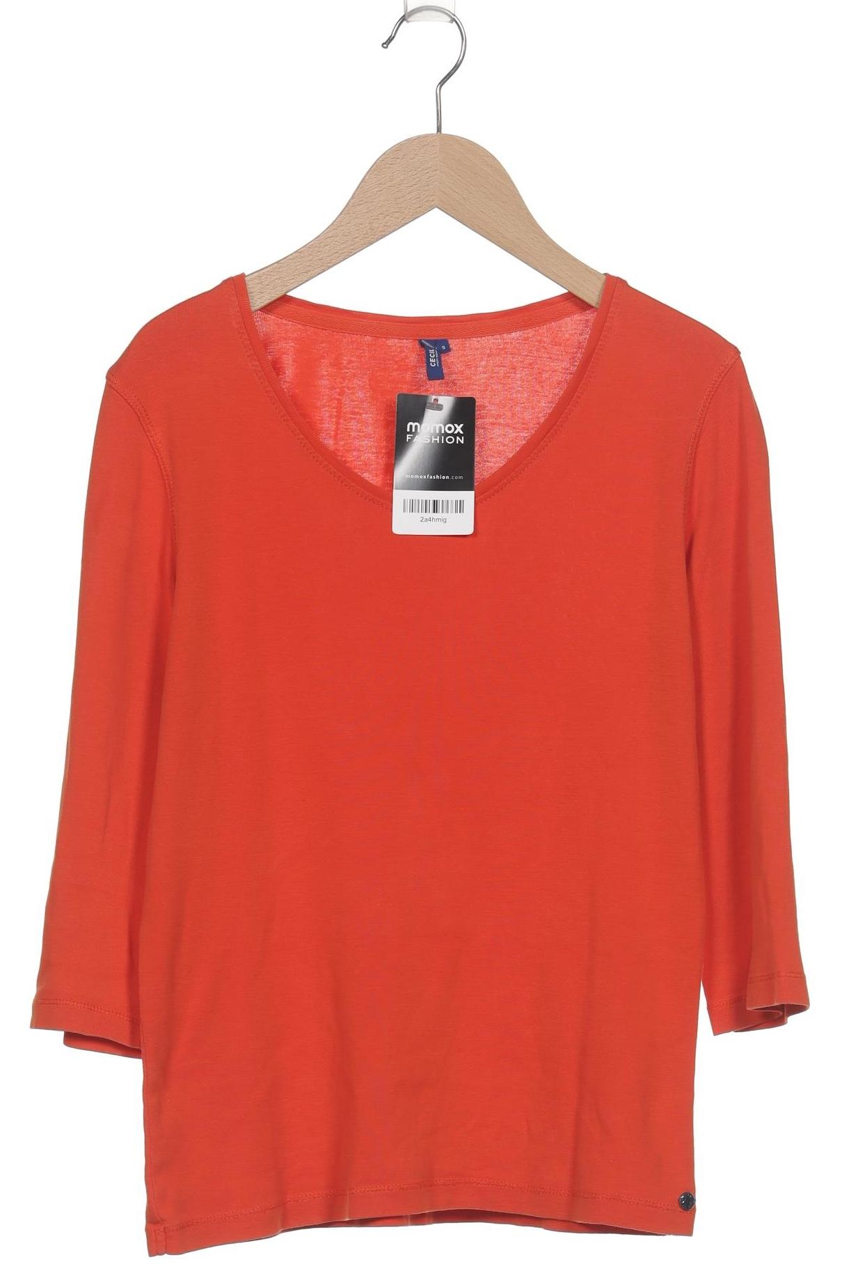 

Cecil Damen Langarmshirt, orange, Gr. 36