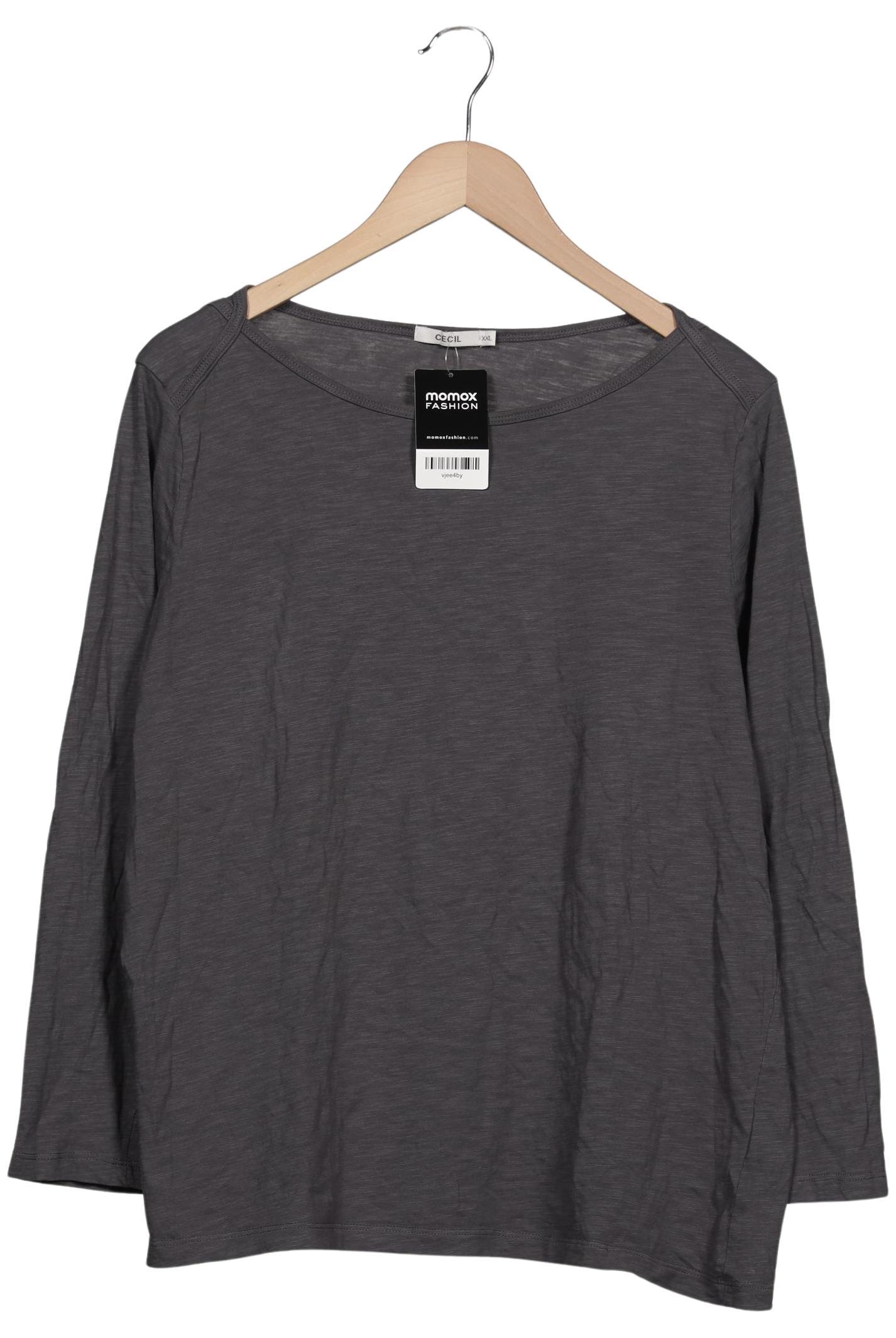 

Cecil Damen Langarmshirt, grau, Gr. 48