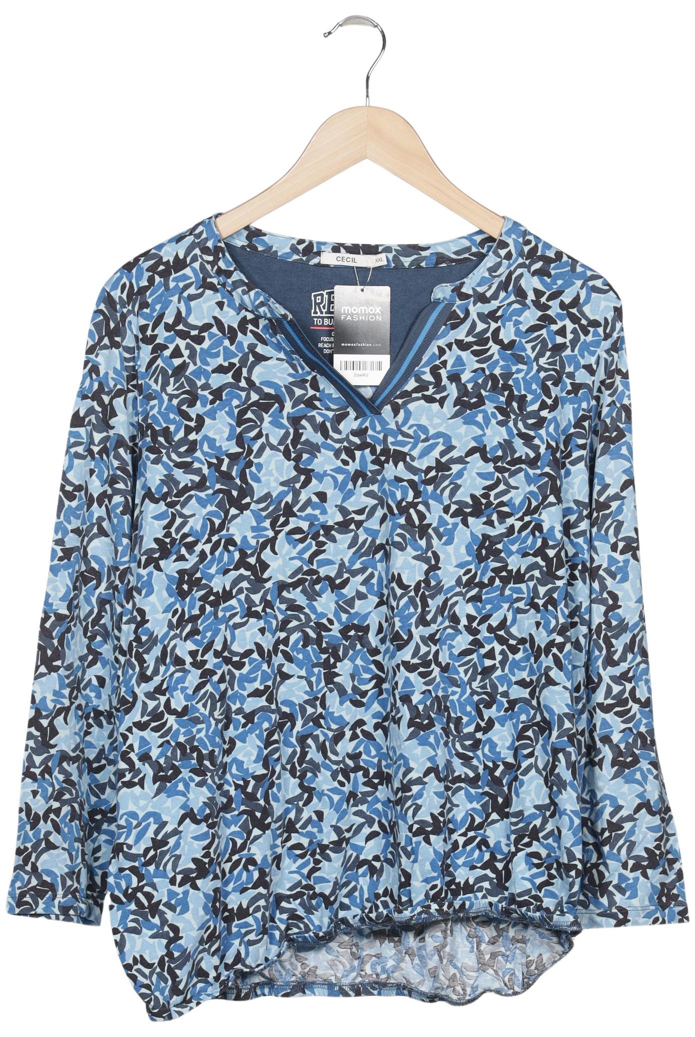 

Cecil Damen Langarmshirt, hellblau, Gr. 46