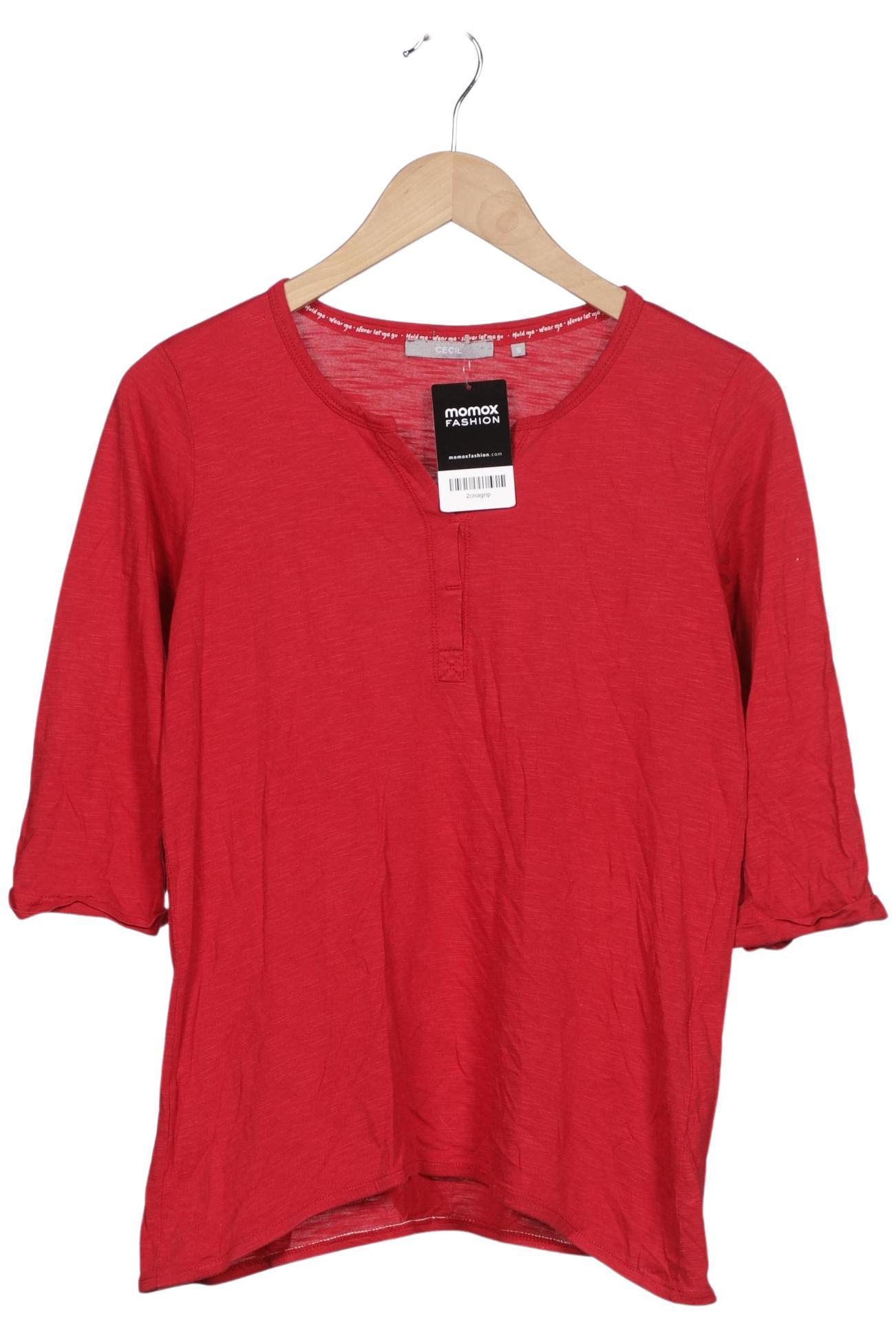 

Cecil Damen Langarmshirt, rot, Gr. 36
