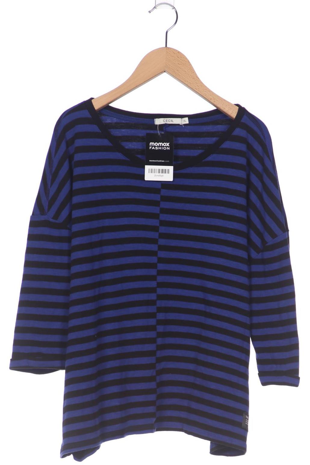 

Cecil Damen Langarmshirt, marineblau, Gr. 44