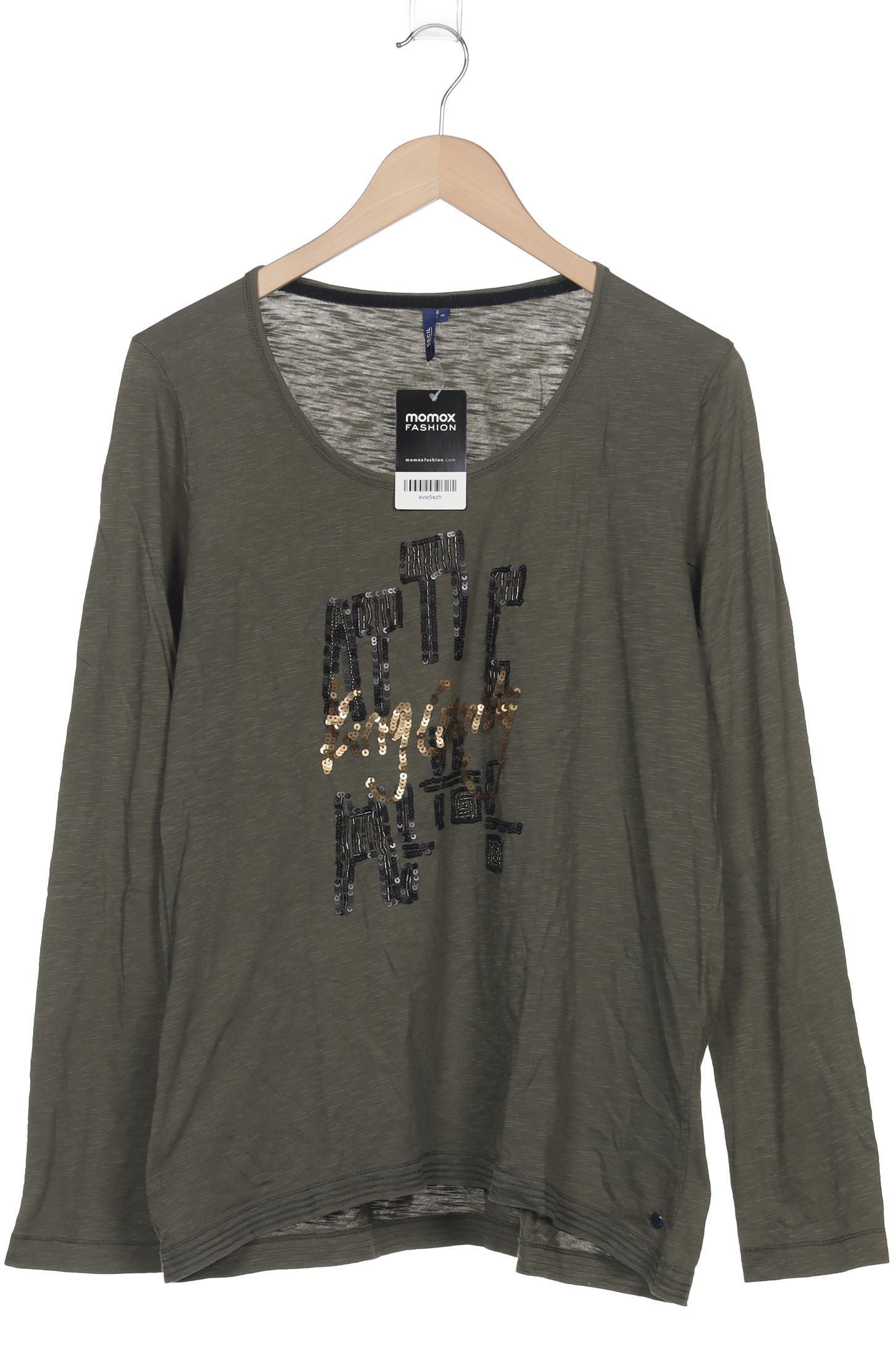 

Cecil Damen Langarmshirt, grün, Gr. 44