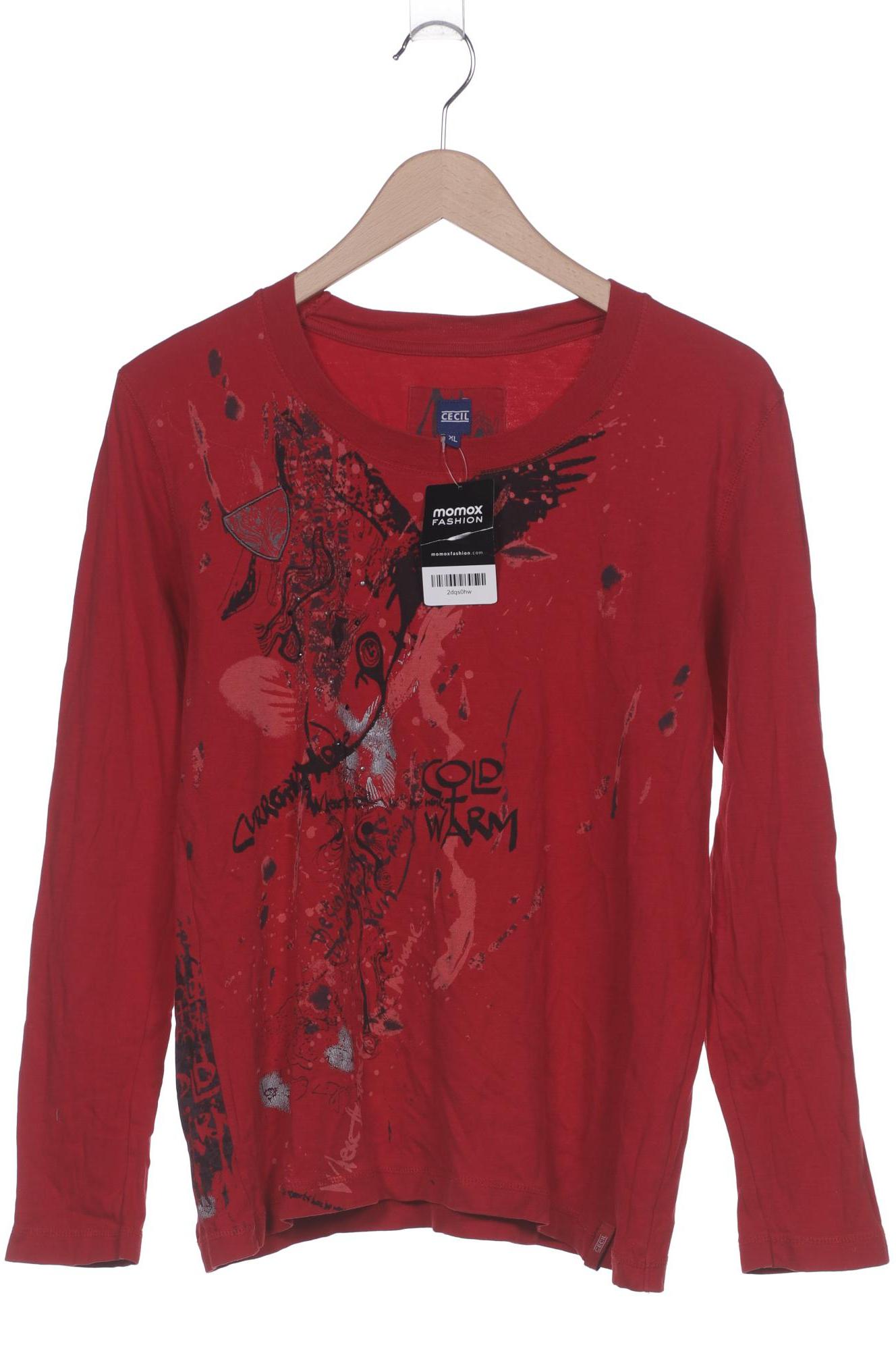 

Cecil Damen Langarmshirt, rot, Gr. 44