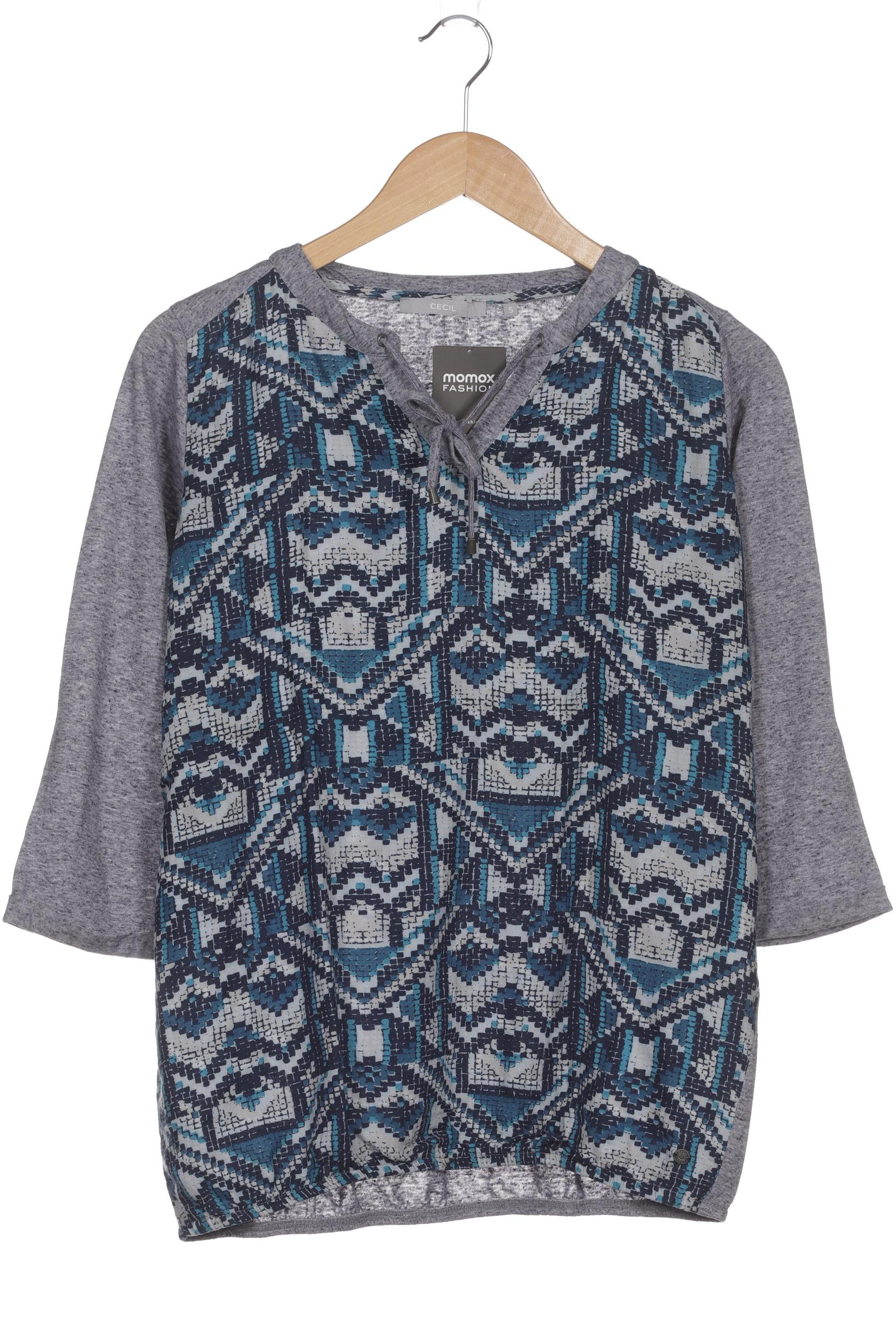 

Cecil Damen Langarmshirt, blau, Gr. 36