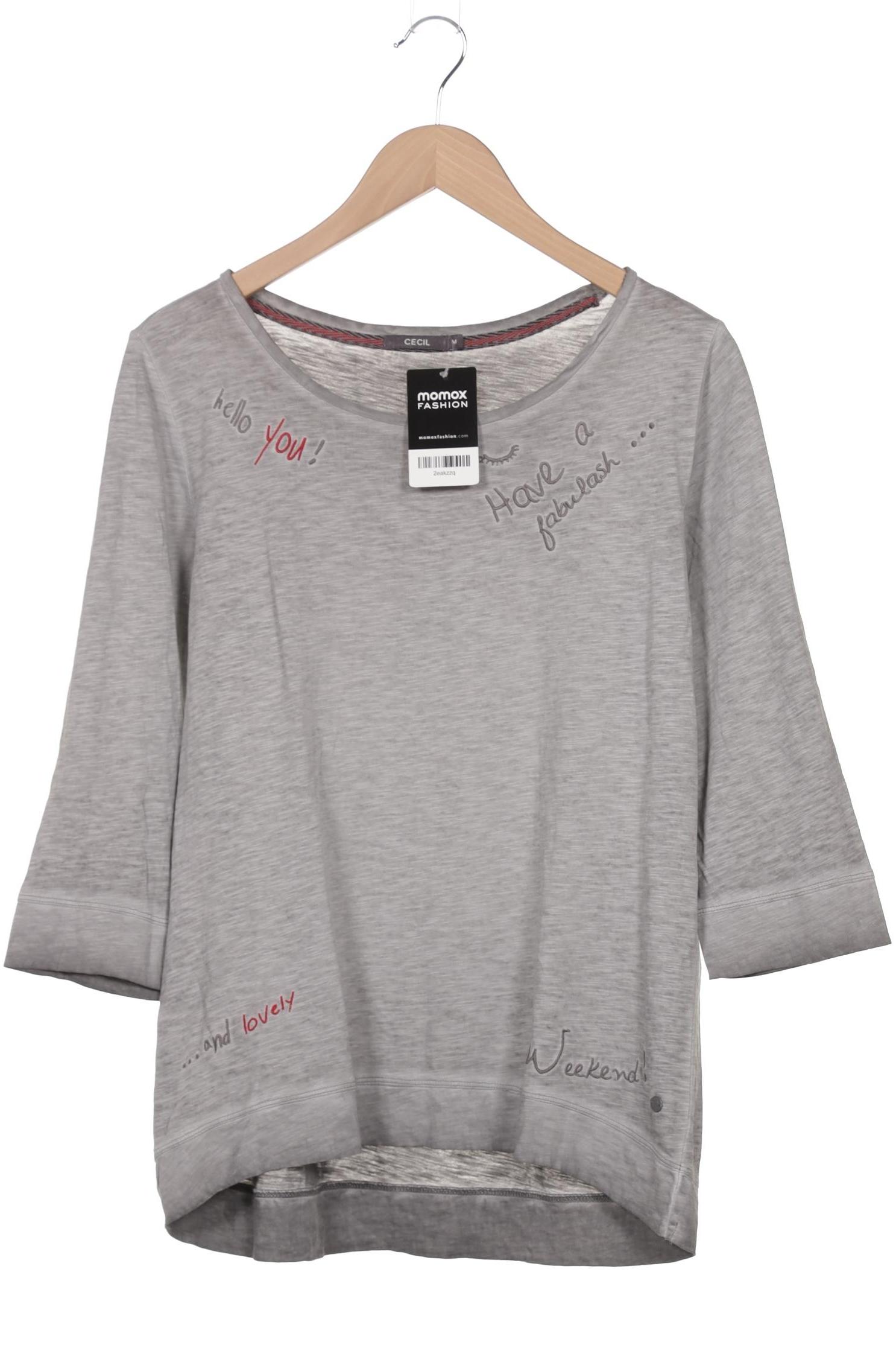 

Cecil Damen Langarmshirt, grau, Gr. 38