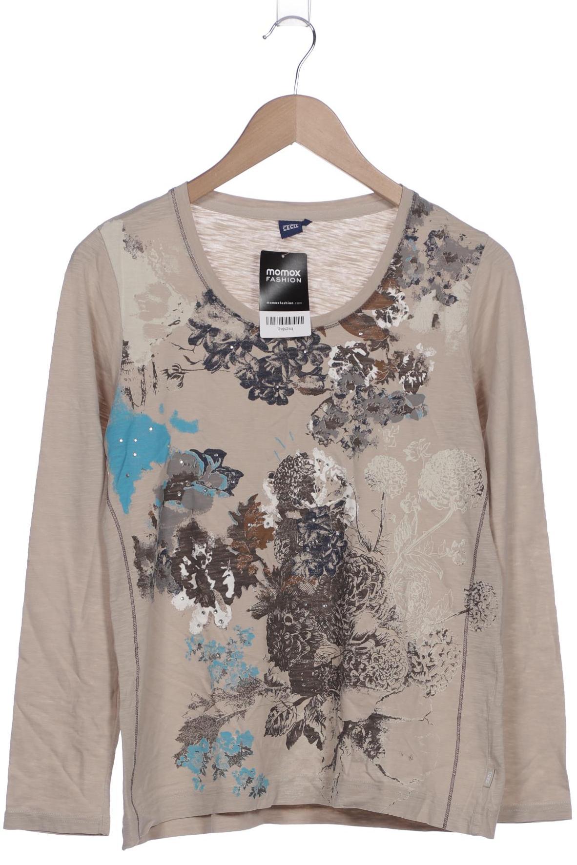 

Cecil Damen Langarmshirt, beige, Gr. 38
