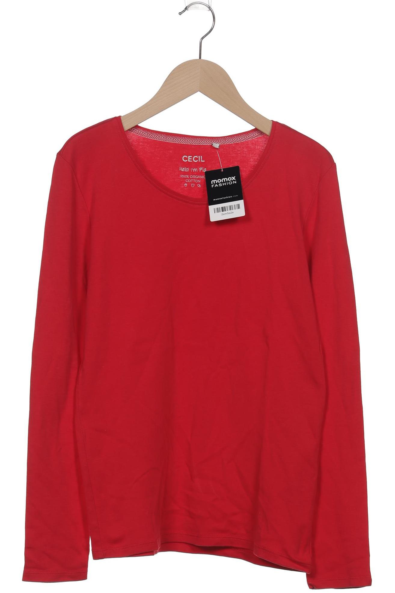 

Cecil Damen Langarmshirt, rot, Gr. 36