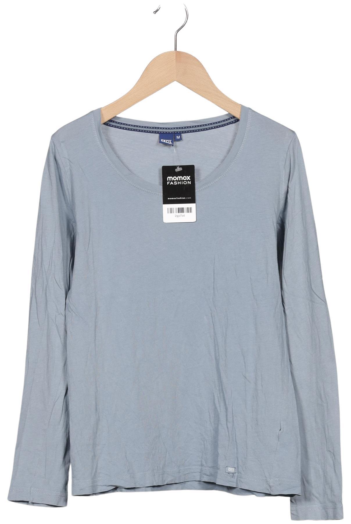

Cecil Damen Langarmshirt, hellblau, Gr. 38