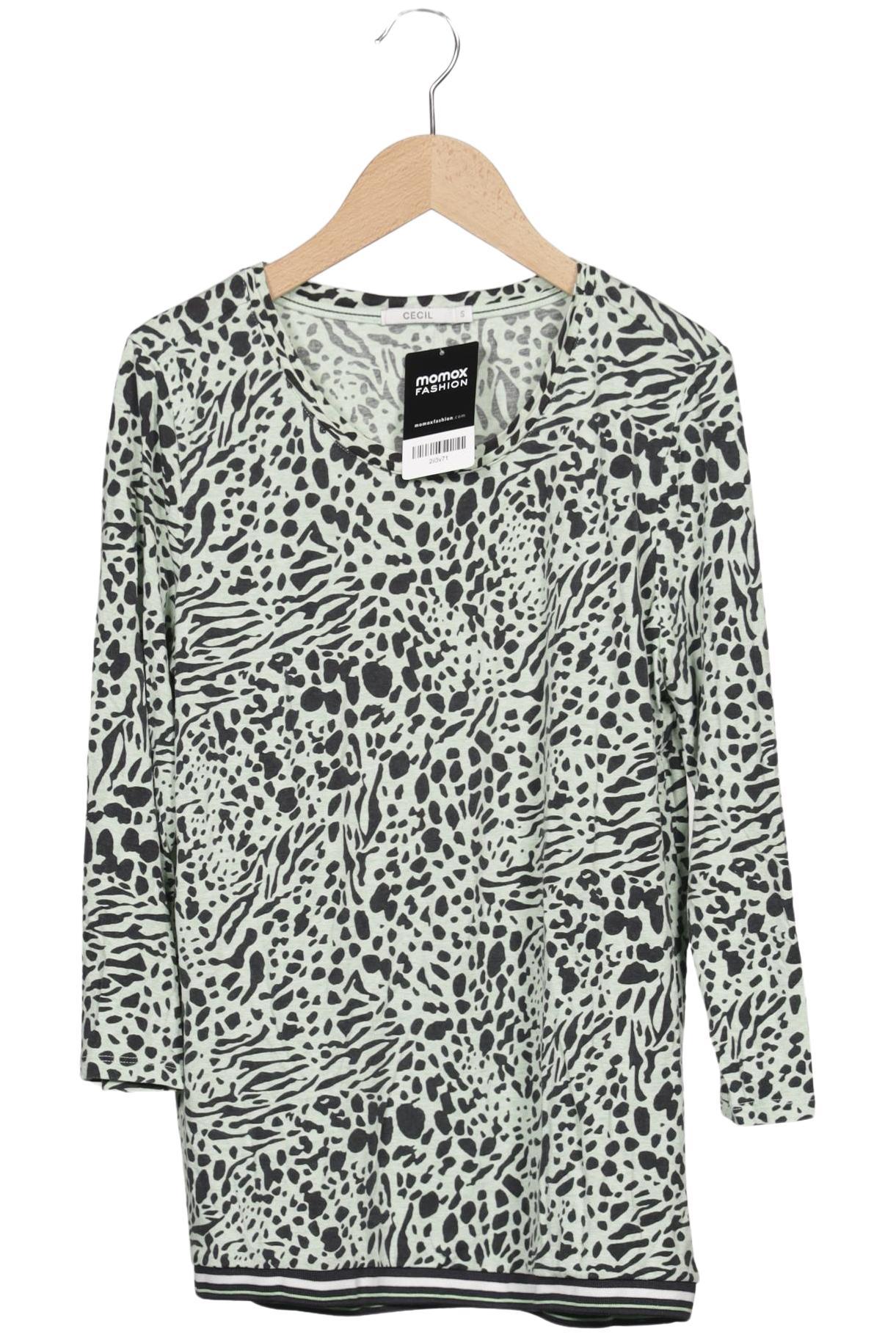 

Cecil Damen Langarmshirt, hellgrün, Gr. 36