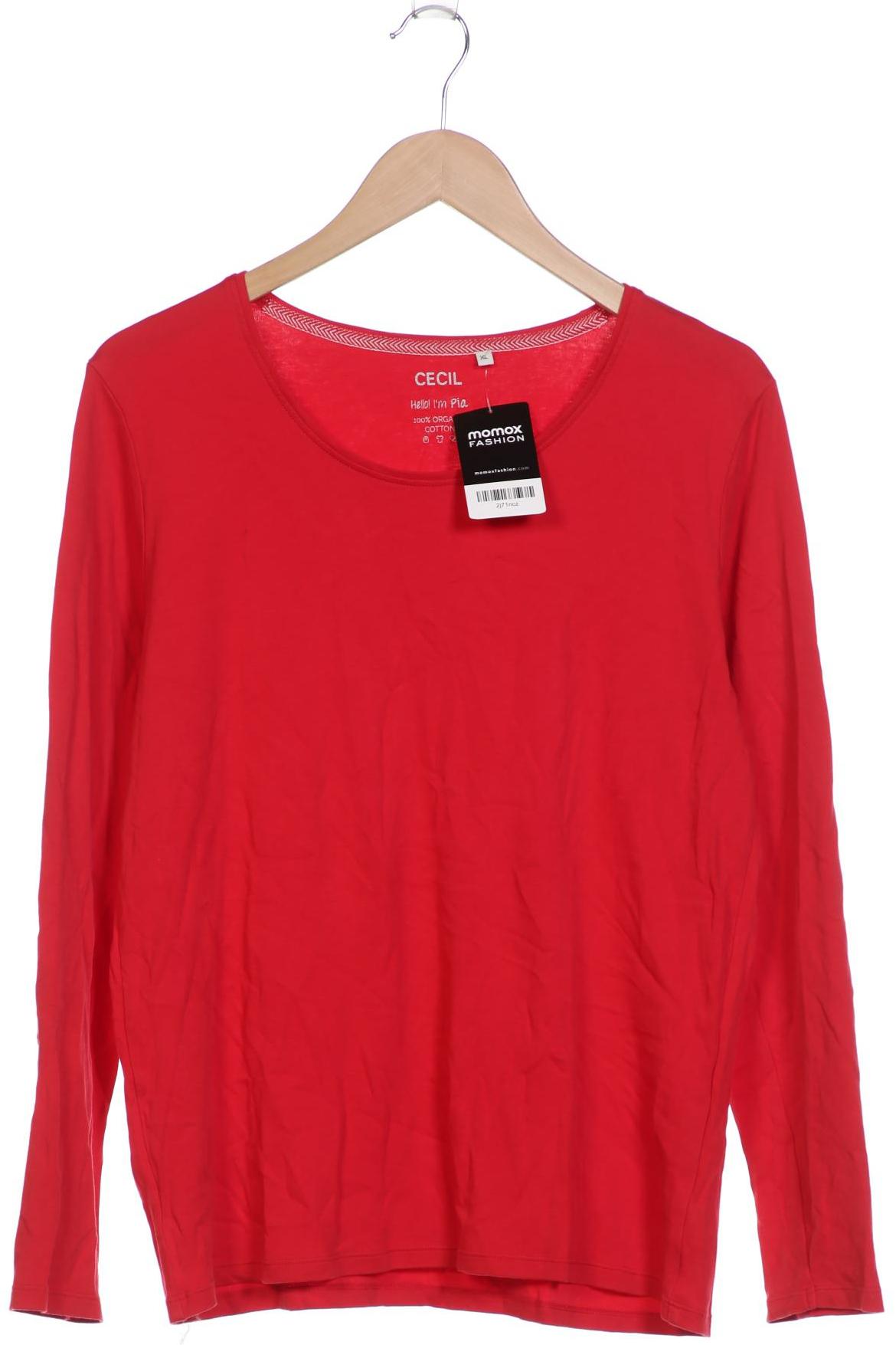 

Cecil Damen Langarmshirt, rot, Gr. 44