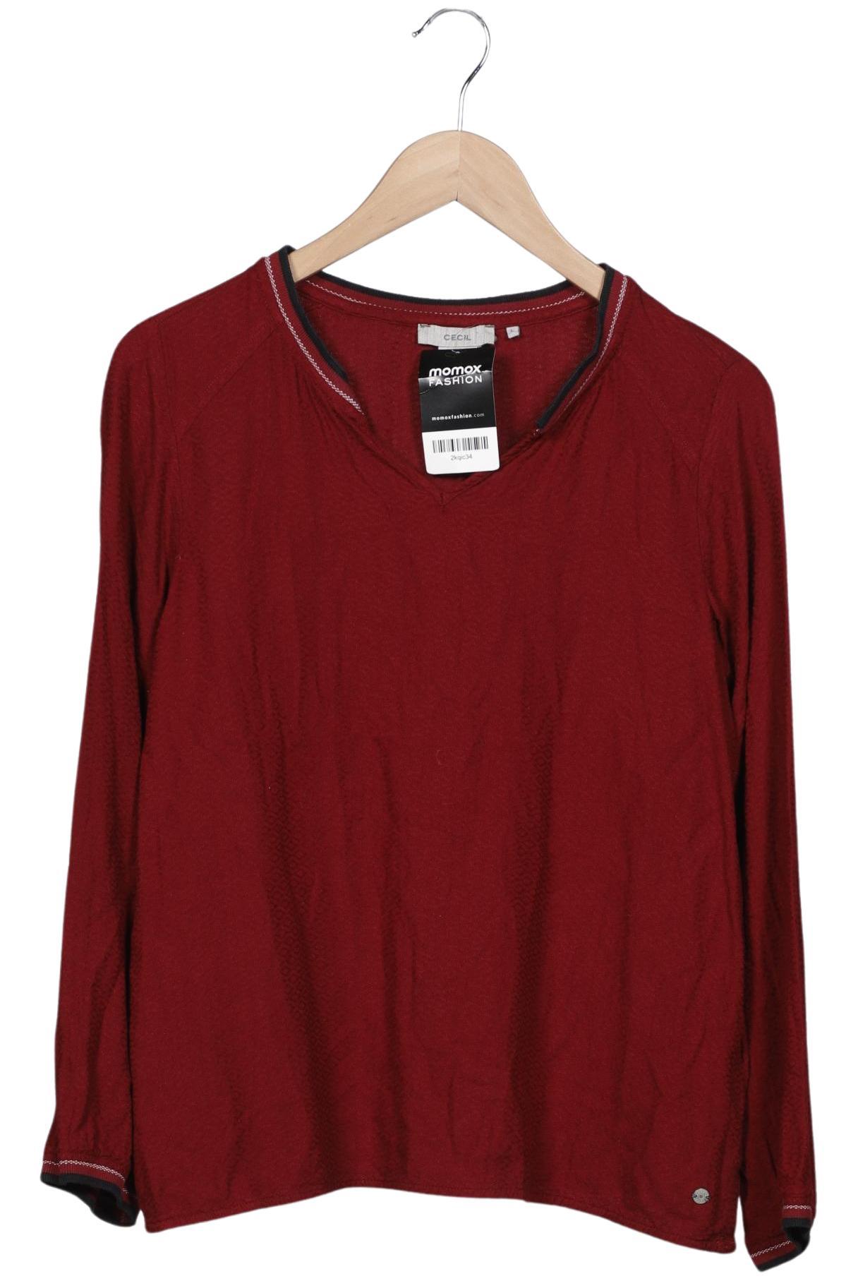 

Cecil Damen Langarmshirt, bordeaux, Gr. 42