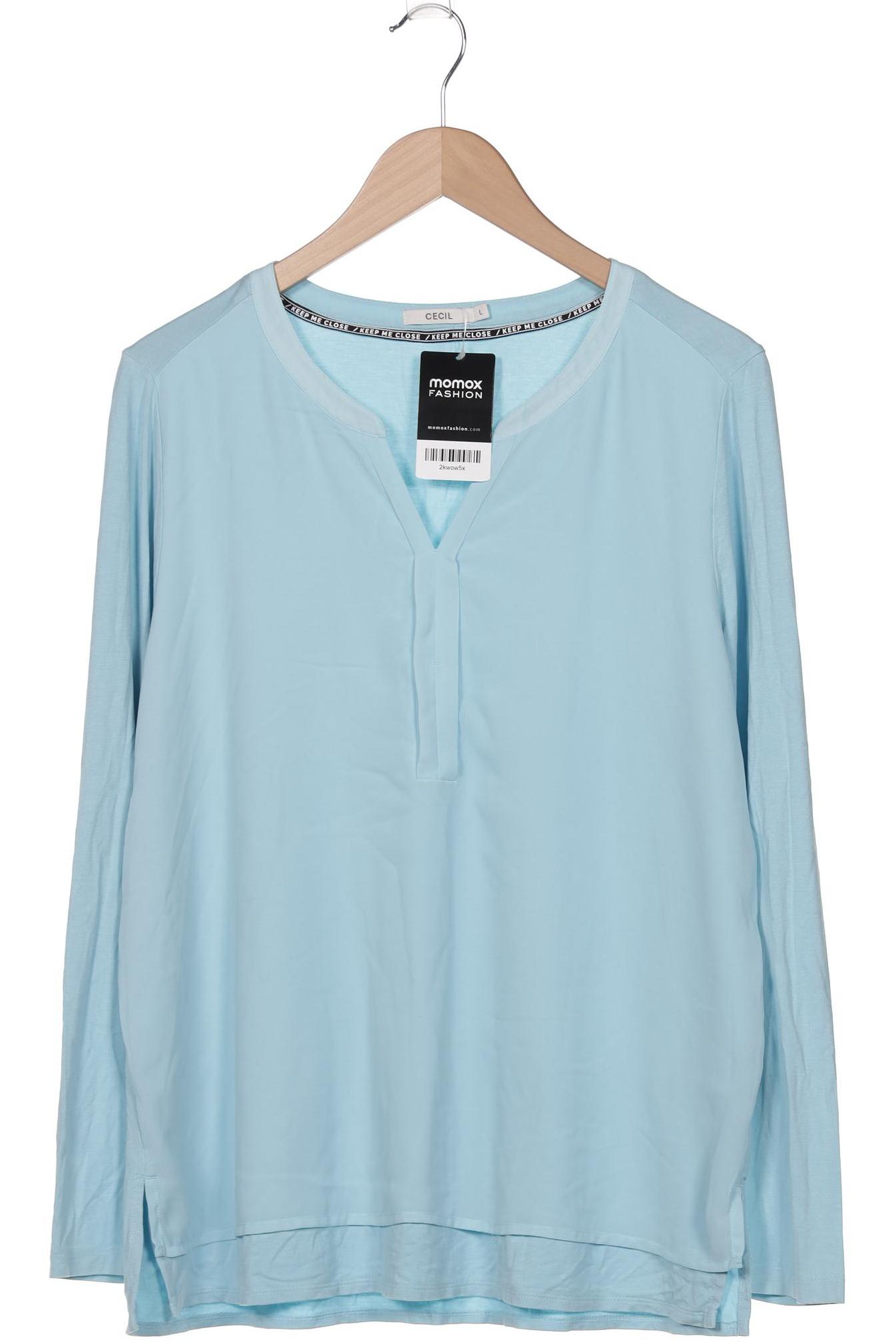 

Cecil Damen Langarmshirt, hellblau, Gr. 42